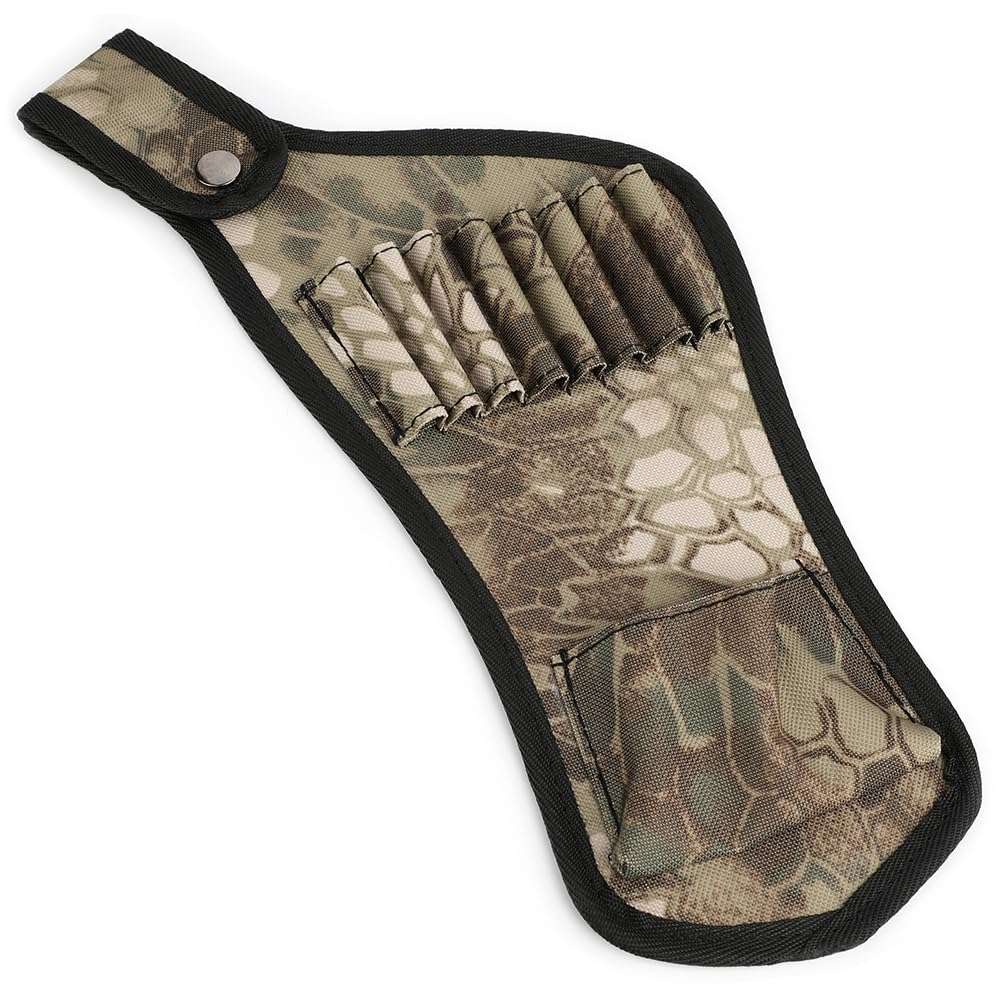 SHARROW Archery Crossbow Arrow Quiver Tubes Strap Camo Waist Crossbolt Arrow Pocket Holder Waist Belt Outdoor Shooting Hunting Accessories (Light camo) 1