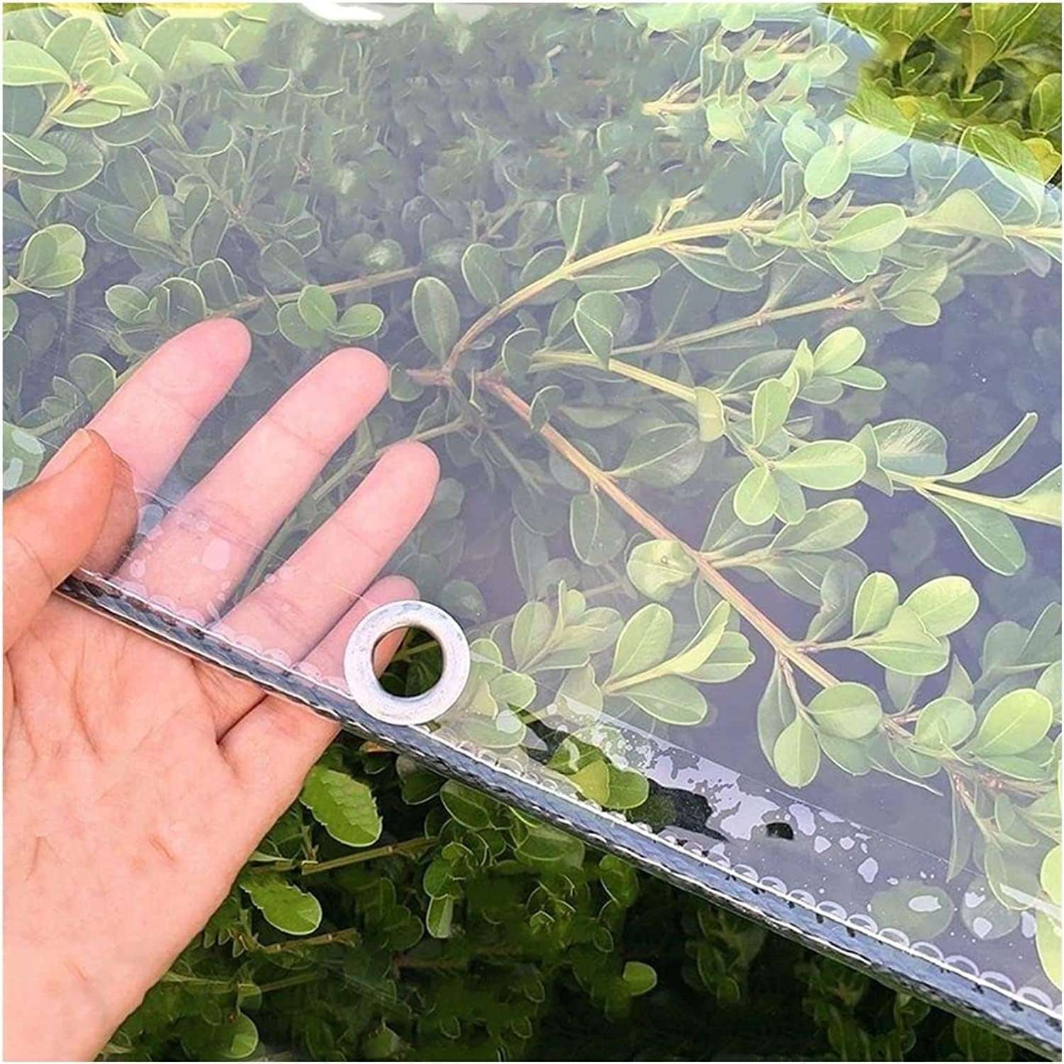 Waterproof Window Curtains Transparent Outdoor,Balcony Clear, 500 GSM Rain Sun Dust Privacy Cold Protections (5 x 12, 1) 1