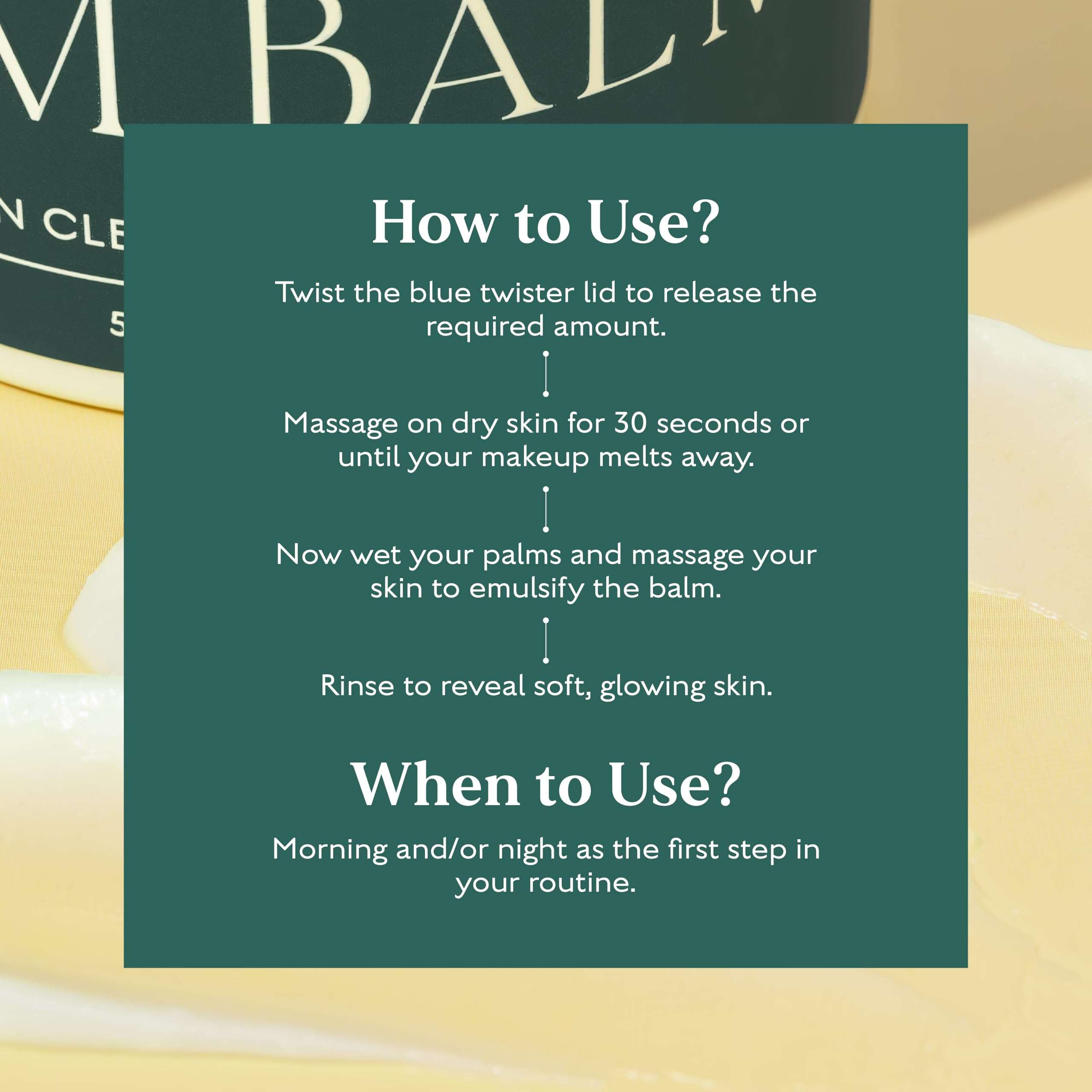 Solved Labs CalmBalm Silken Cleansing Balm | Ectoin, Cica, and Ceramides | Removes Long-Wear Makeup & Sunscreen | Gently purifies pores with its deep-cleansing | Non Comedogenic | 50g | Blue 6