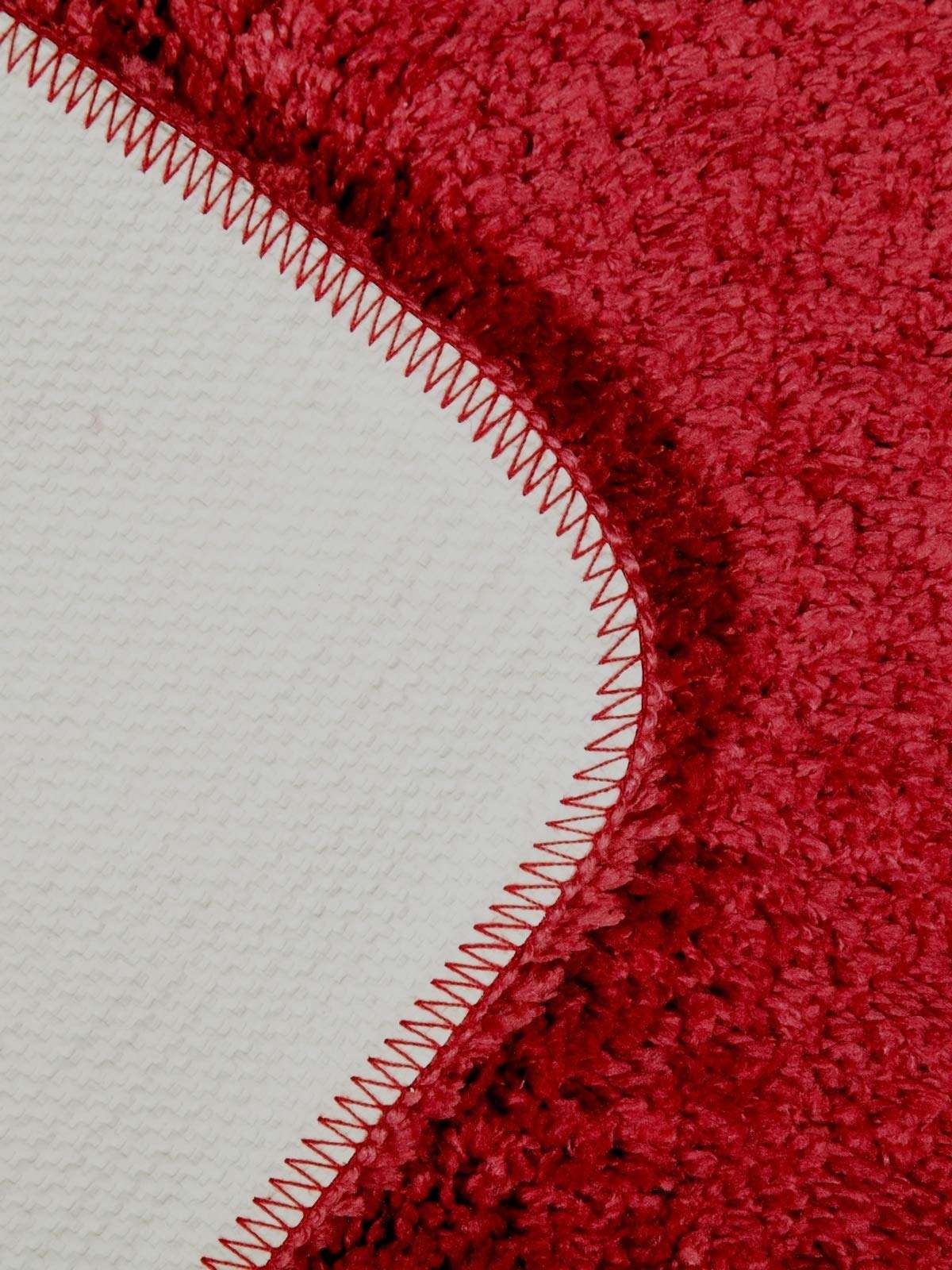 BIANCA Thick Ultra Soft Anti Slip Bath Mat -1pc Medium (Plush) | Bath Rug, Floor Mat, Suitable for Bathroom | with Super Water Absorbency & Quick Dry Technology Solid-red 5