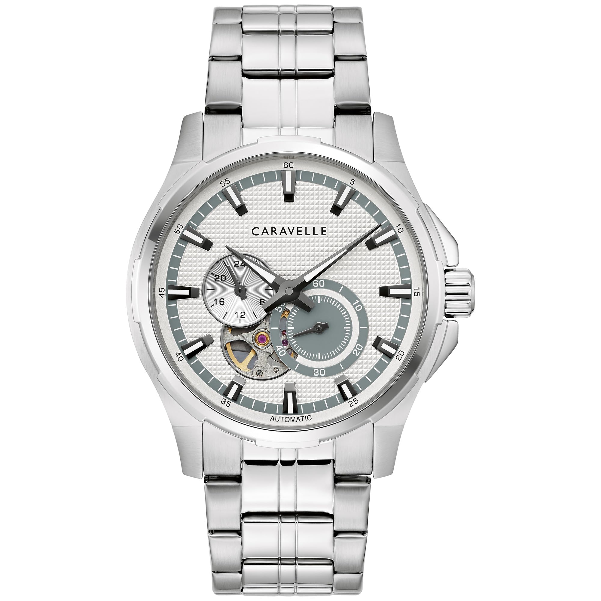 Caravelle by Bulova Men's Classic Automatic Watch, Open Aperture, 42mm