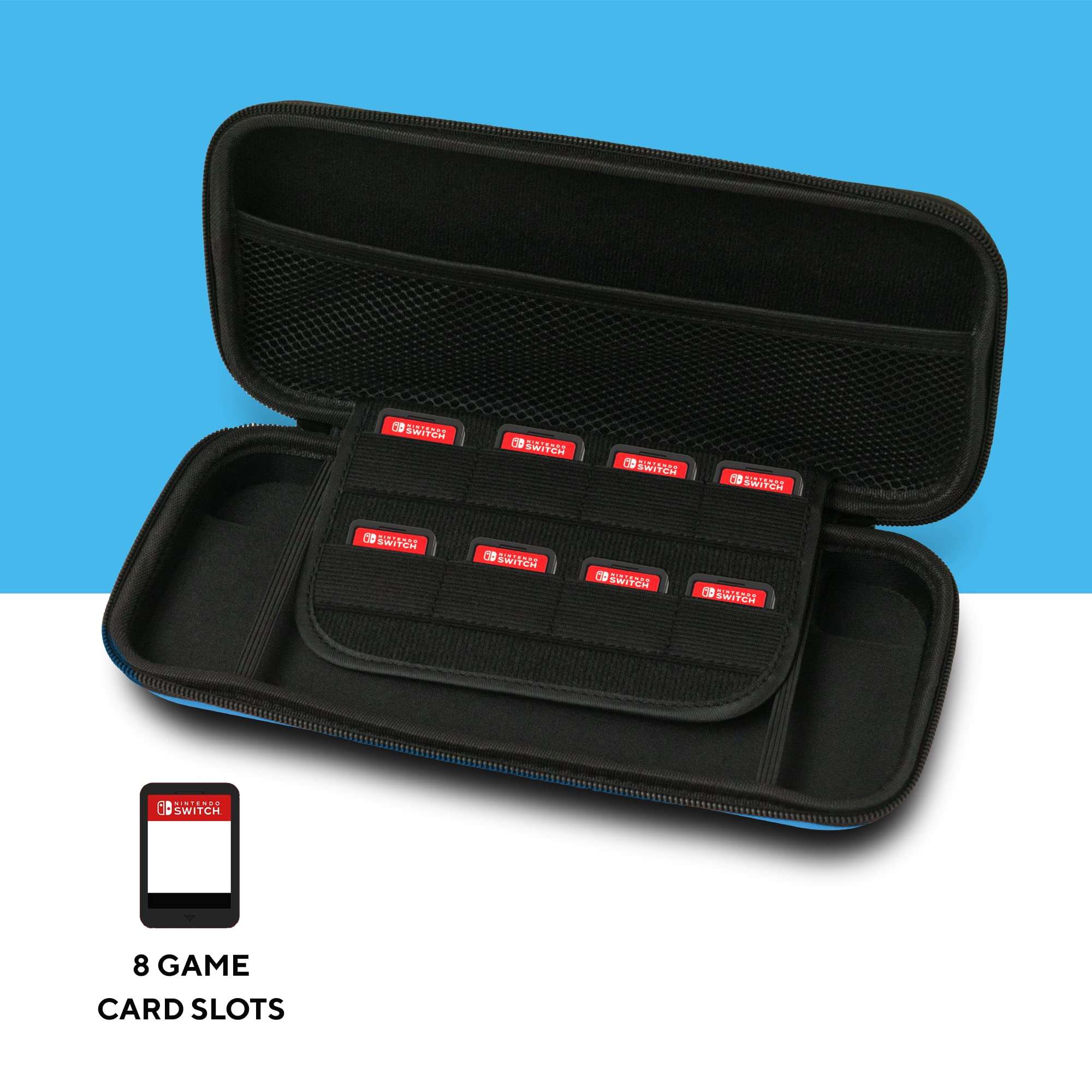 Protective Carrying Case Compatible With Nintendo Switch Lite, Blue; Red (NLCASE550) 4