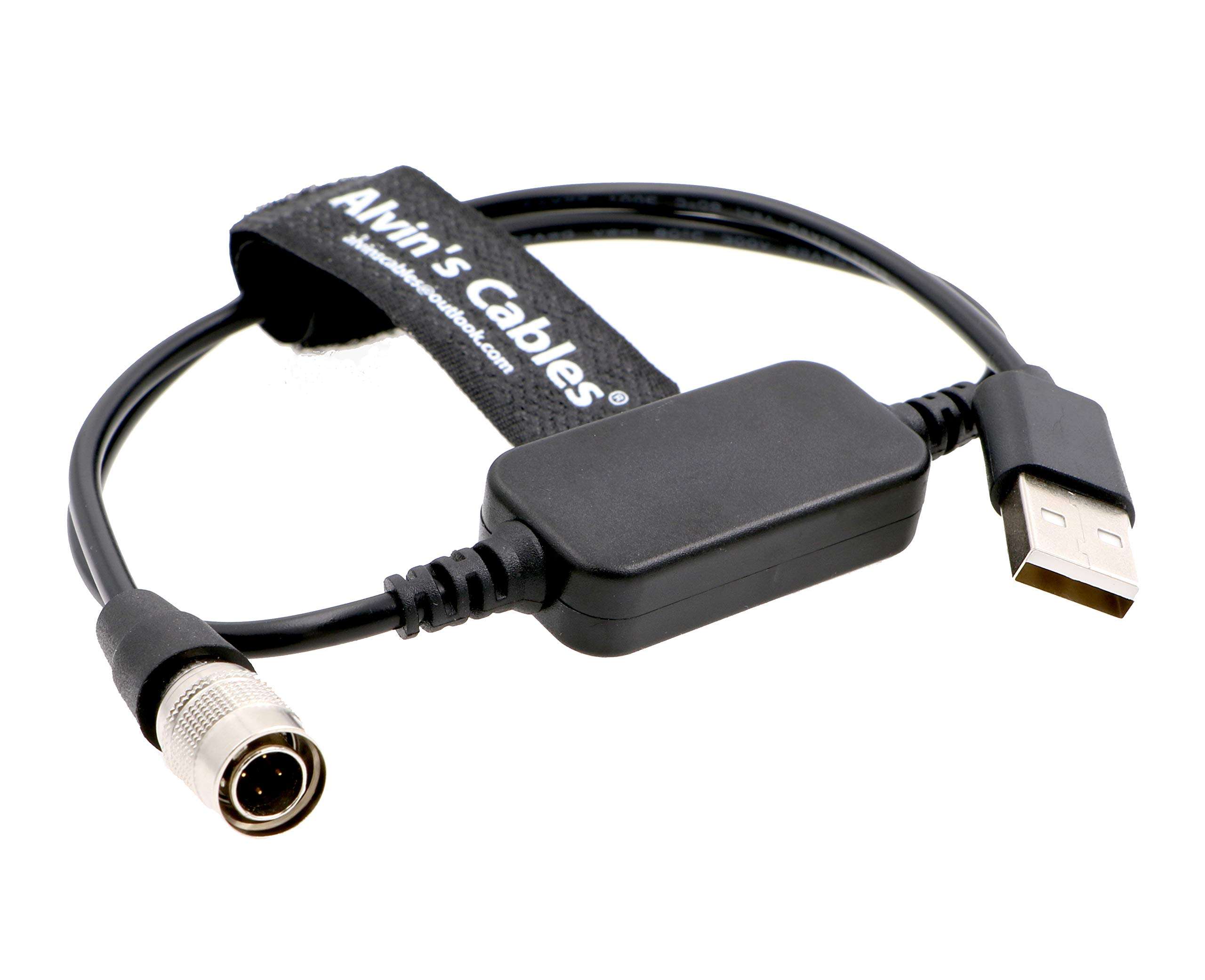 5V to 12V Hirose-4-pin USB-Boost Power-Cable for Sound-Devices 688 633|Zoom F4 F8| Zaxcom Alvin's Cables 1