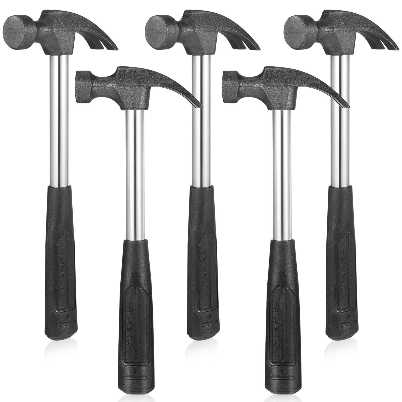 DECHOUS 5pcs Mini Claw Hammer Set, Mini Hammer with Non-slip Rubber Handle And Steel Head for Home Diy Crafts 1