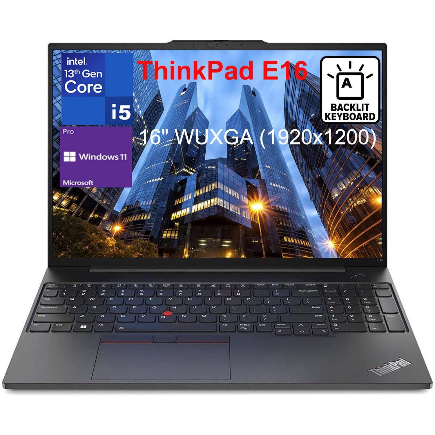 Lenovo ThinkPad E16 16" FHD+ Business Laptop Computer, 13th Gen Intel Octa-Core i5-13420H (Beat i7-1355U), 24GB DDR4 RAM, 1TB PCIe SSD, WiFi 6, Backlit Keyboard, Thunderbolt4, Windows 11 Pro, AZ-XUT