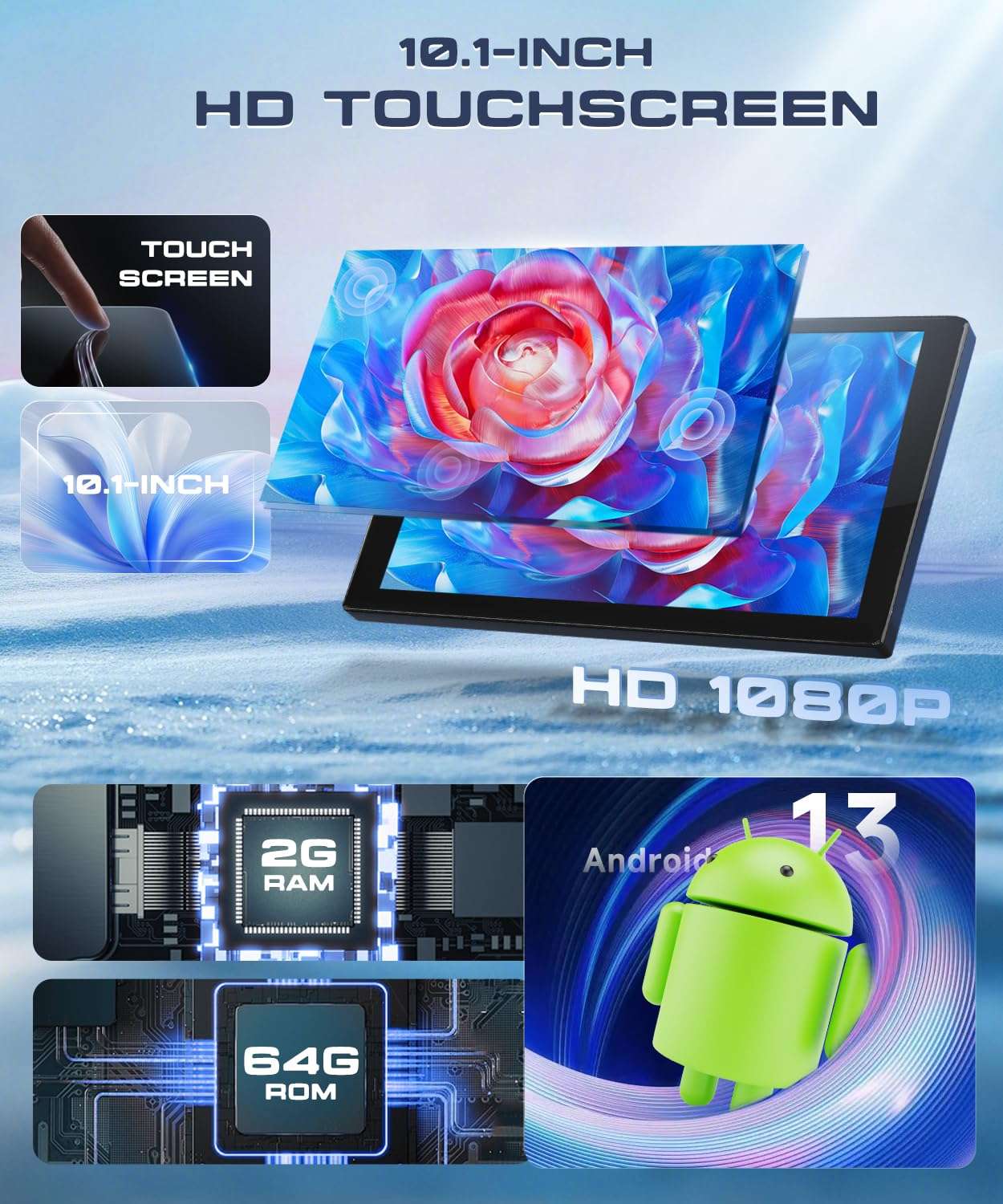 5G WiFi Android Car Stereo for Suzuki SX4 2007-2012 Radio with Wireless CarPlay Android Auto,9'' HD IPS Touch Screen Bluetooth DSP EQ Audio 26UIs FM/RDS GPS Backup Camera Mic, 2G+64G 6