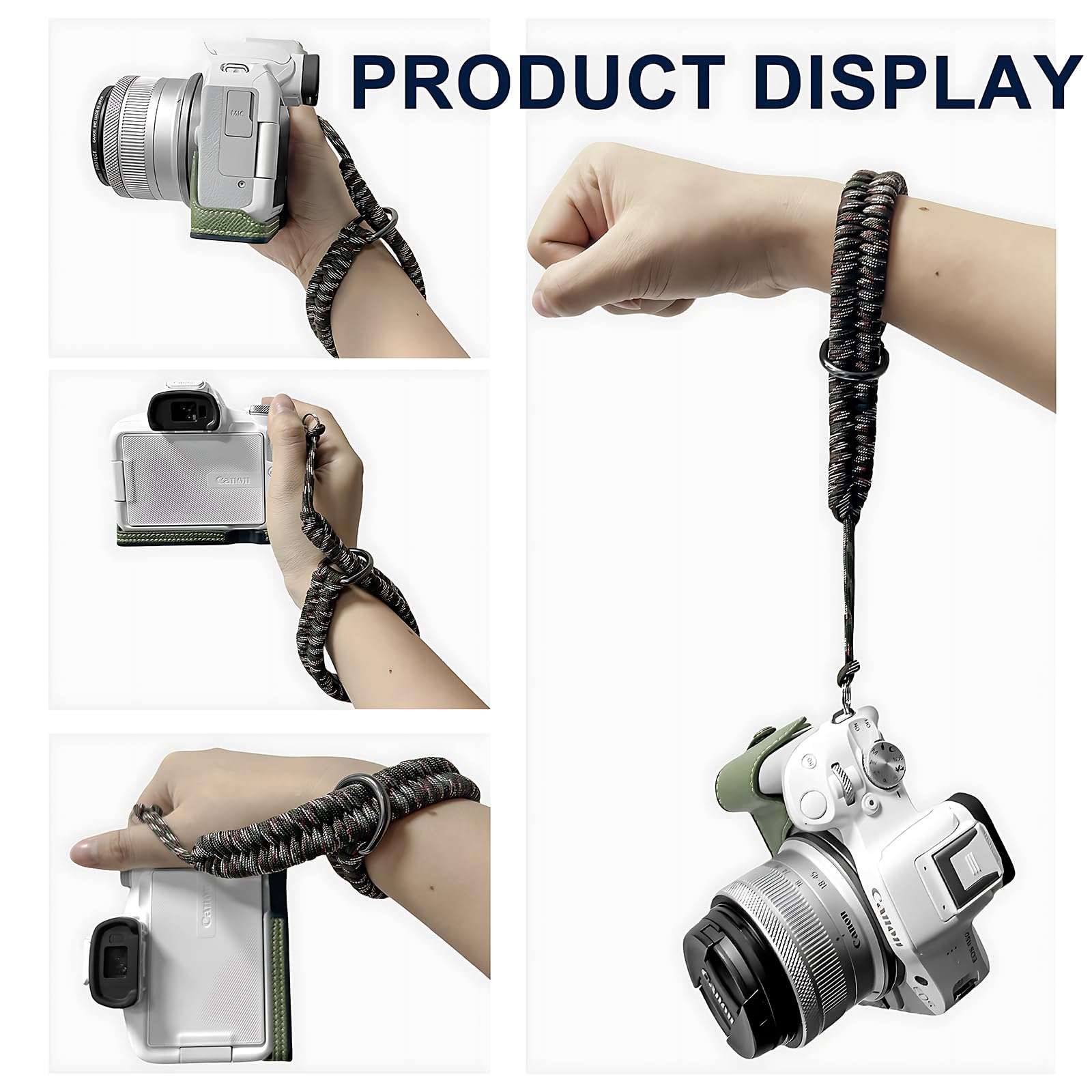 NKSRCP Camera Wrist Strap,Nylon Hand Wrist Straps Lanyard with A 1/4" Screw,for Insta360 Selfie Stick, Nikon Canon Sony Samsung Olympus Dslr Cameras, Smartphone Gimbal Stabilizer（Color） 3