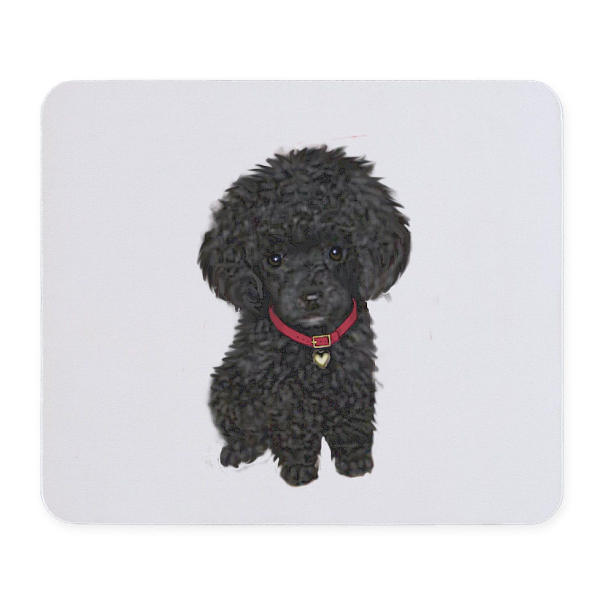 CafePress Poodle Pup (Blk) Mousepad Non-Slip Rubber Gaming Mousepad
