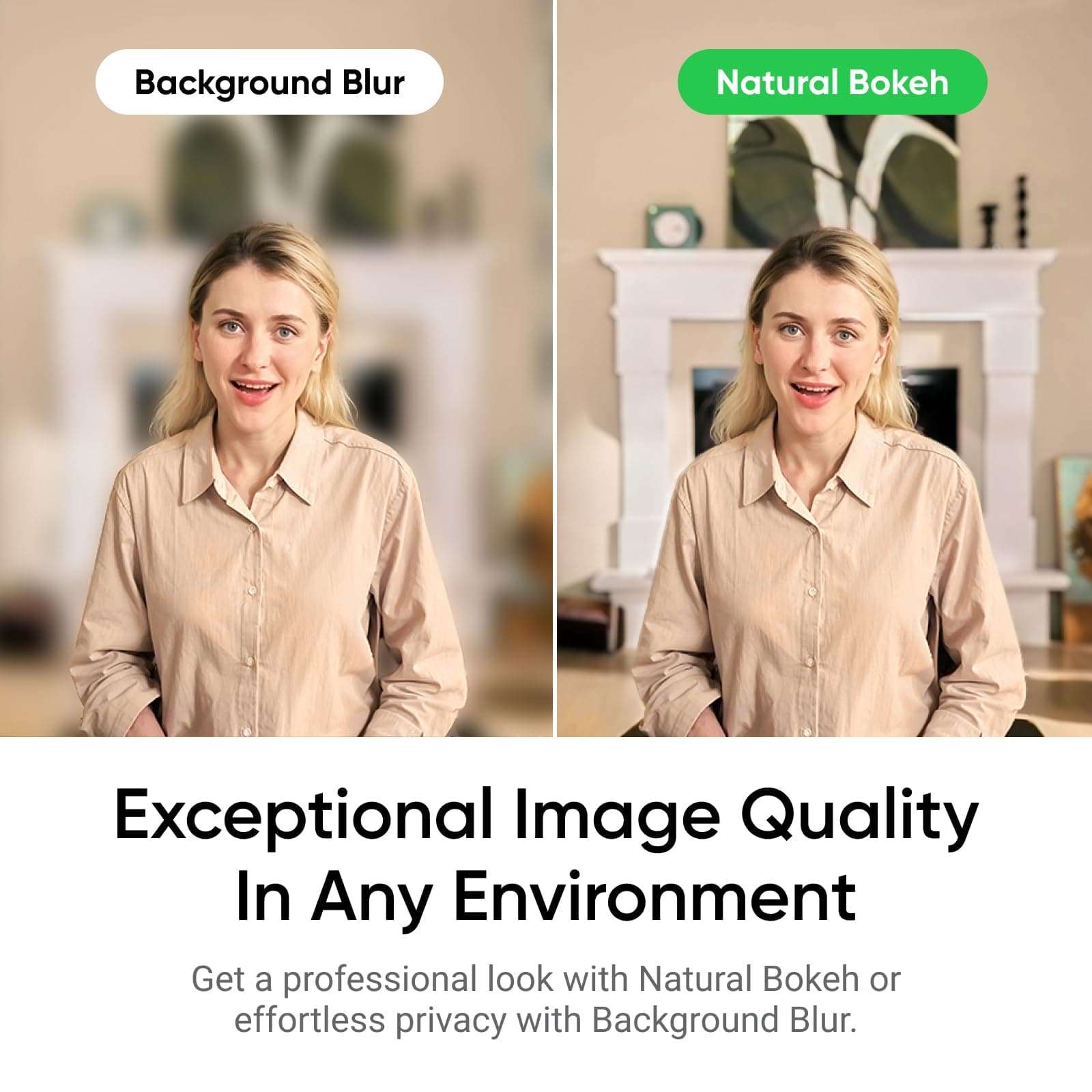 Insta360 Link 2 PTZ Dual Axis Gimbal AI-Powered 4K Webcam with 1/2" Sensor for Increased Detail, Pro Audio, Gesture Control, HDR, AI Tracking, Deskview and Streamer Mode - Built-in Privacy Protection 6