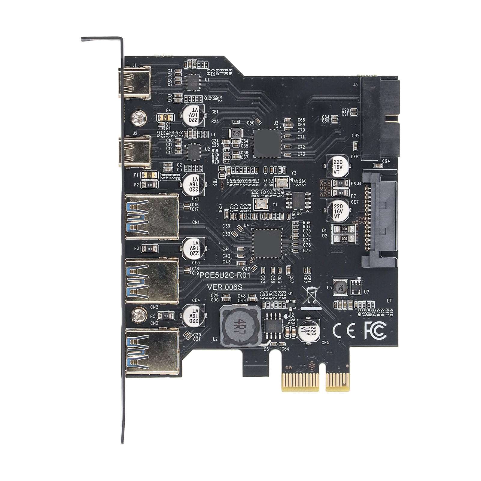 Funien PCIe to USB 3.2 Gen 1 Card HighSpeed 5Gbps Expansion Card for Desktop PC Users 4