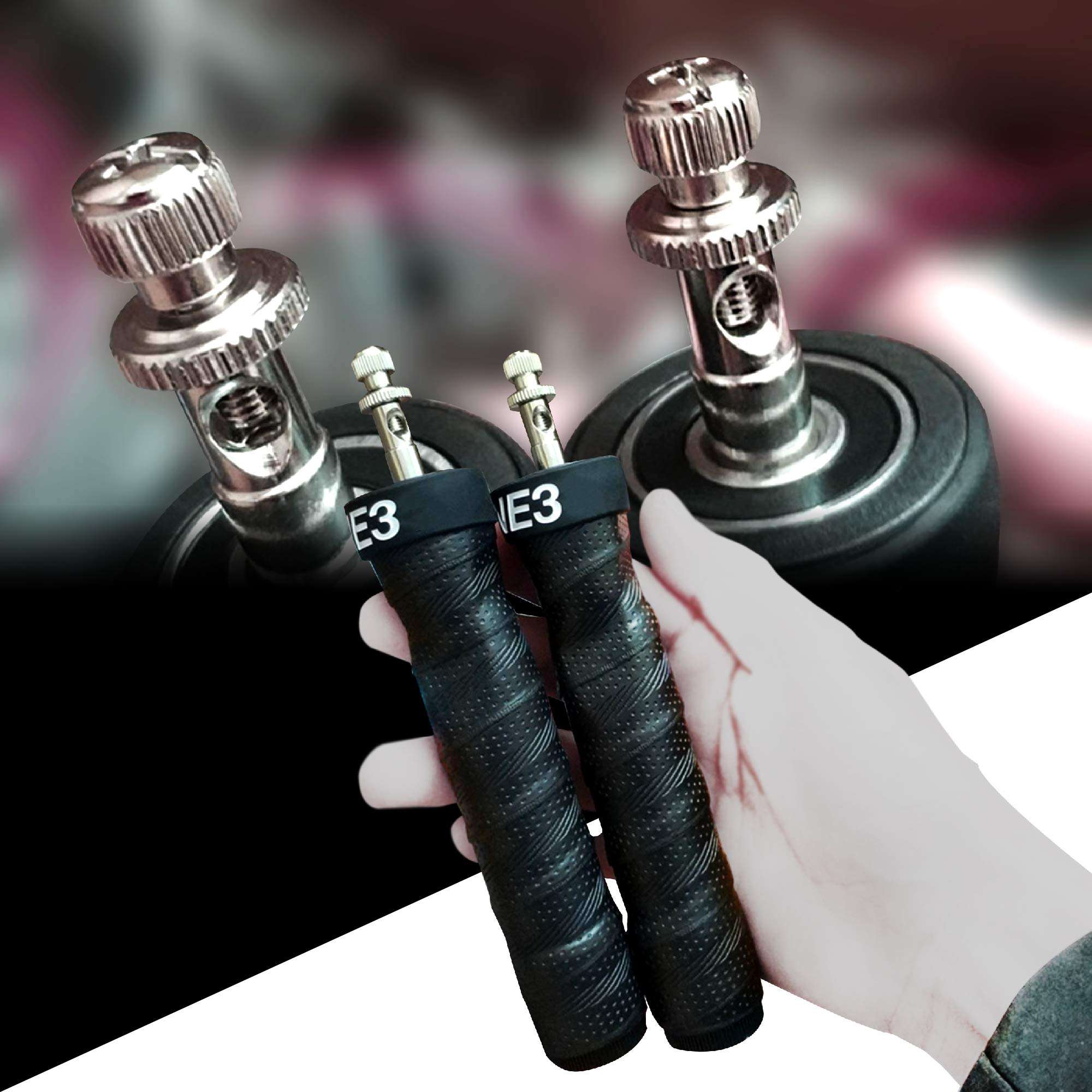 Home Workout Ropes and your Therapy Trainer - Exercises Weight Loss Jump Rope and Resistance Physical, Stretching Leg, Arm, Stomach Muscle Tension Straps - Band Fitness Equipment Bundle 3