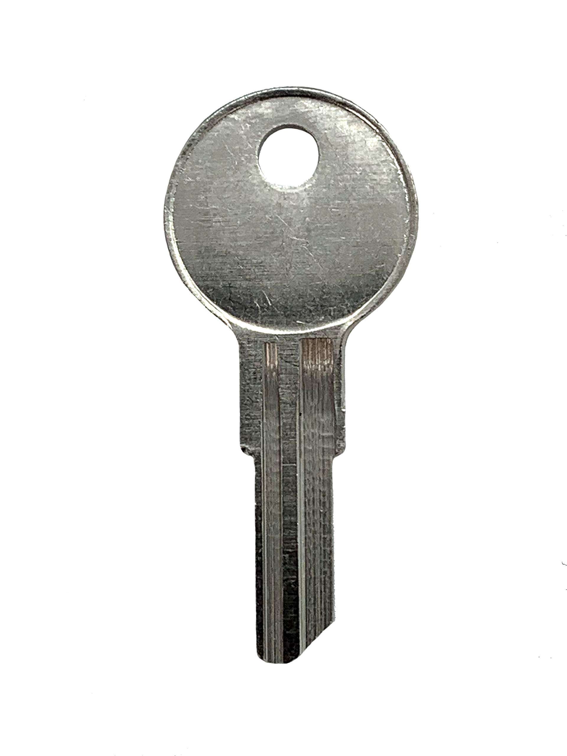 Kaba Ilco CG16 Brass Key Lock, Nickel Plated, 5 Pins, 5 Inches 3