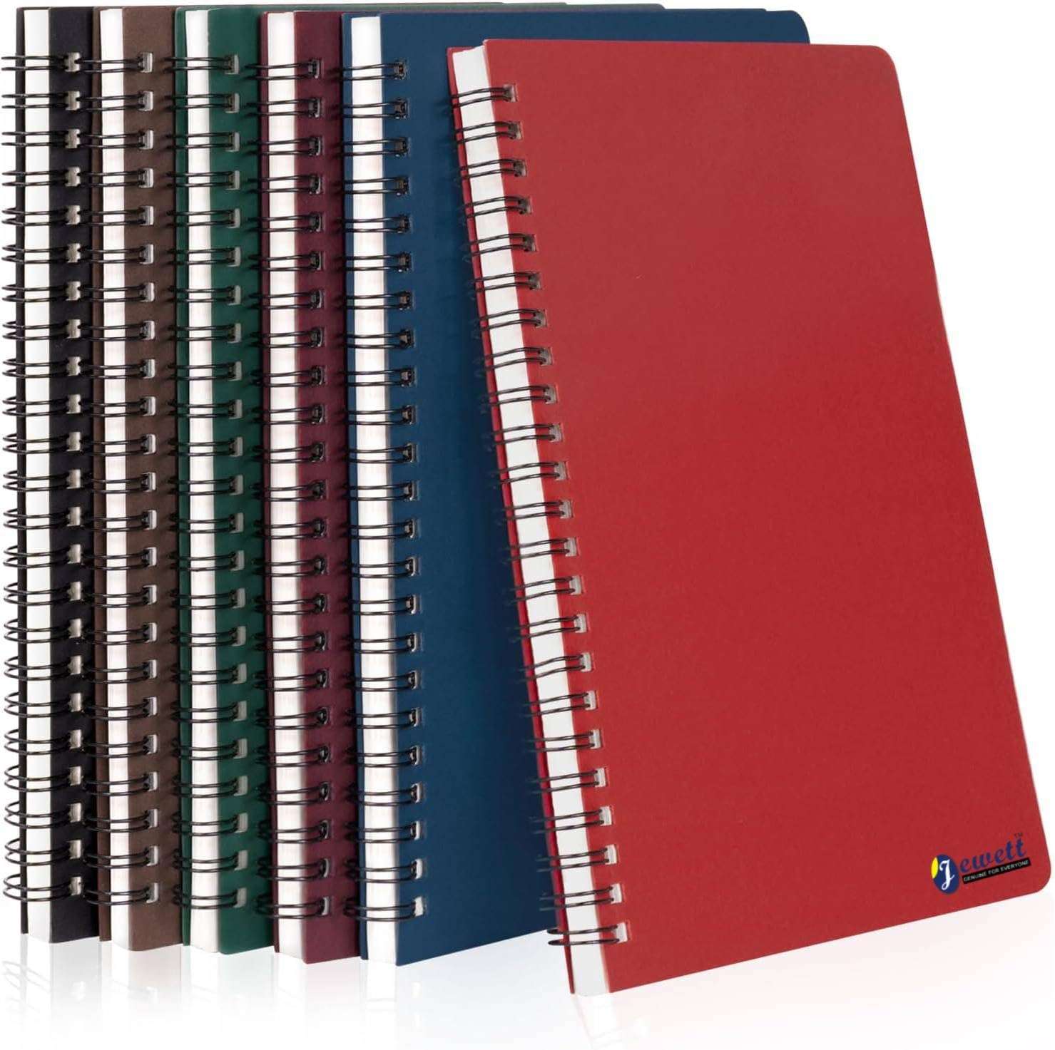 JEWETT Spiral Notebook, A5 Size-200 Pages, Ruled Lined Spiral Bound Notebook, Diary, College Ruled Journals for Work, Study, Notes Taking, Gifts Multicolor Pack of (Pack of 30) 1