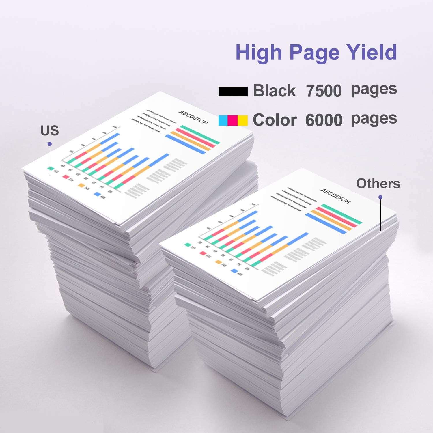 MYIK Compatible Toner Cartridge Replacement for HP 414X W2020X W2021X W2022X W2023X to use with Color Laserjet Pro M454dw M454dn M479fdw M479fdn M479dw (Black, Cyan, Yellow, Magenta, NO CHIP) 3