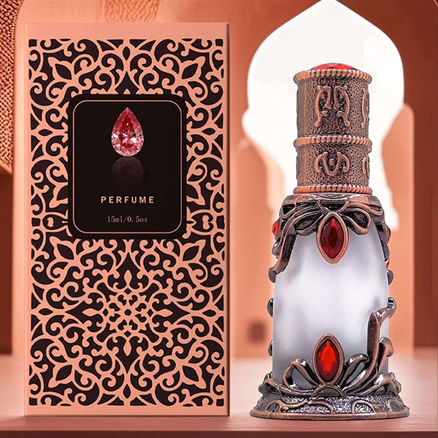 WSNPTUL Captivating Vanilla & Woody Fragrance Perfume - Arabian Charm Eau de Toilette for Men, Fresh & Long-Lasting Fragrance, Boosts Confidence and Allure, 15ML/0.5 Fl.Oz (1pcs) 6
