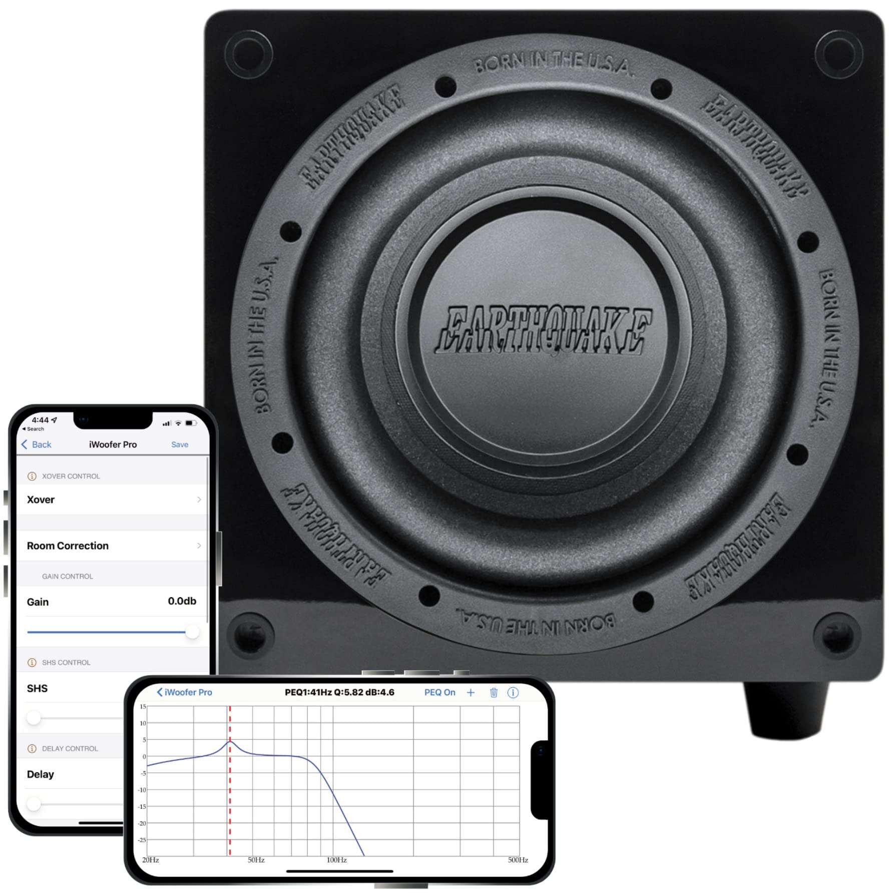 EARTHQUAKE Sound MiniMe DSP P8 8-inch Powered Subwoofer with DSP Control and SLAPS Passive Radiator Technology, Black 3
