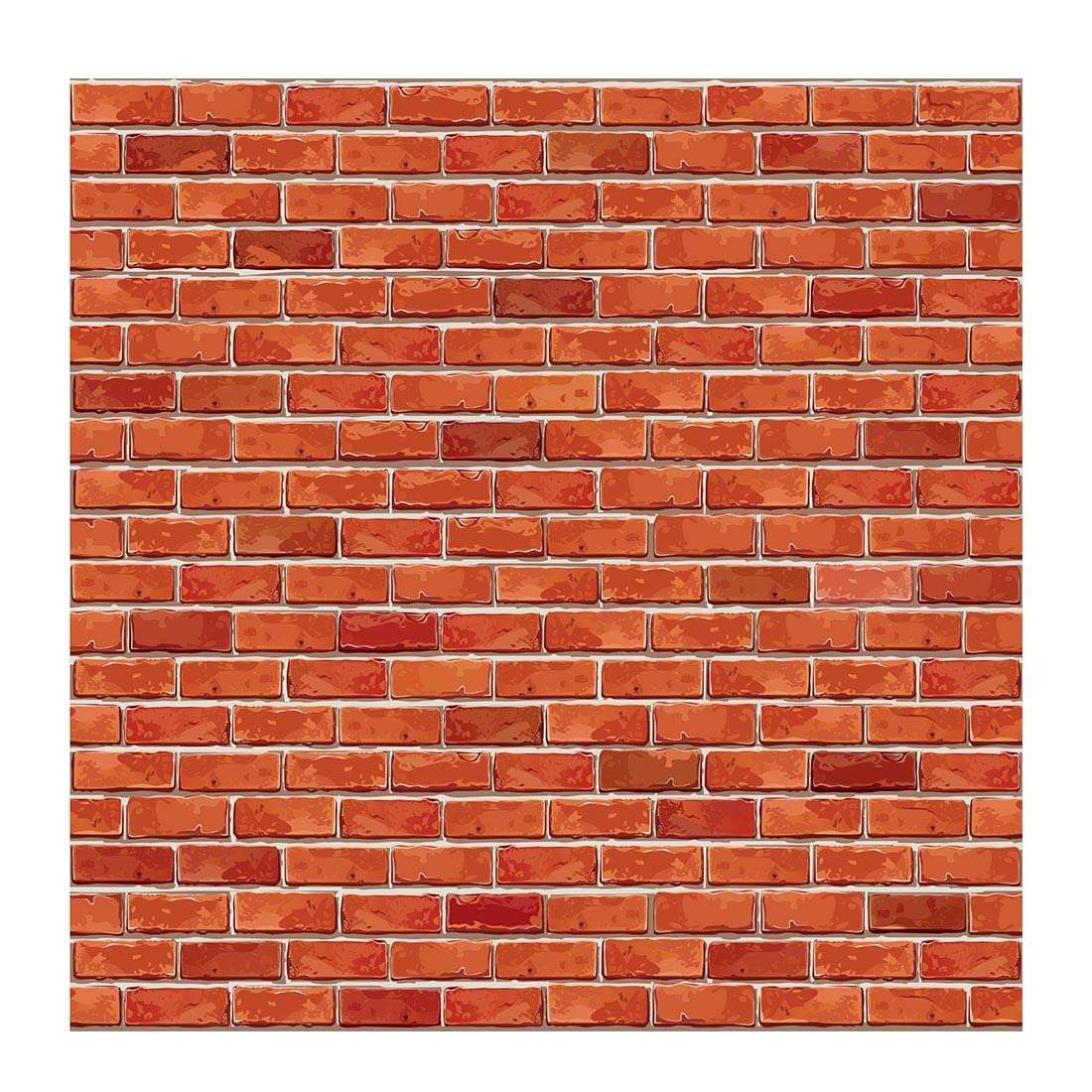 100yellow® 3D Red Brick Wall Wallpaper (26.67 Sq Ft, Self Adhesive PVC Vinyl) 1