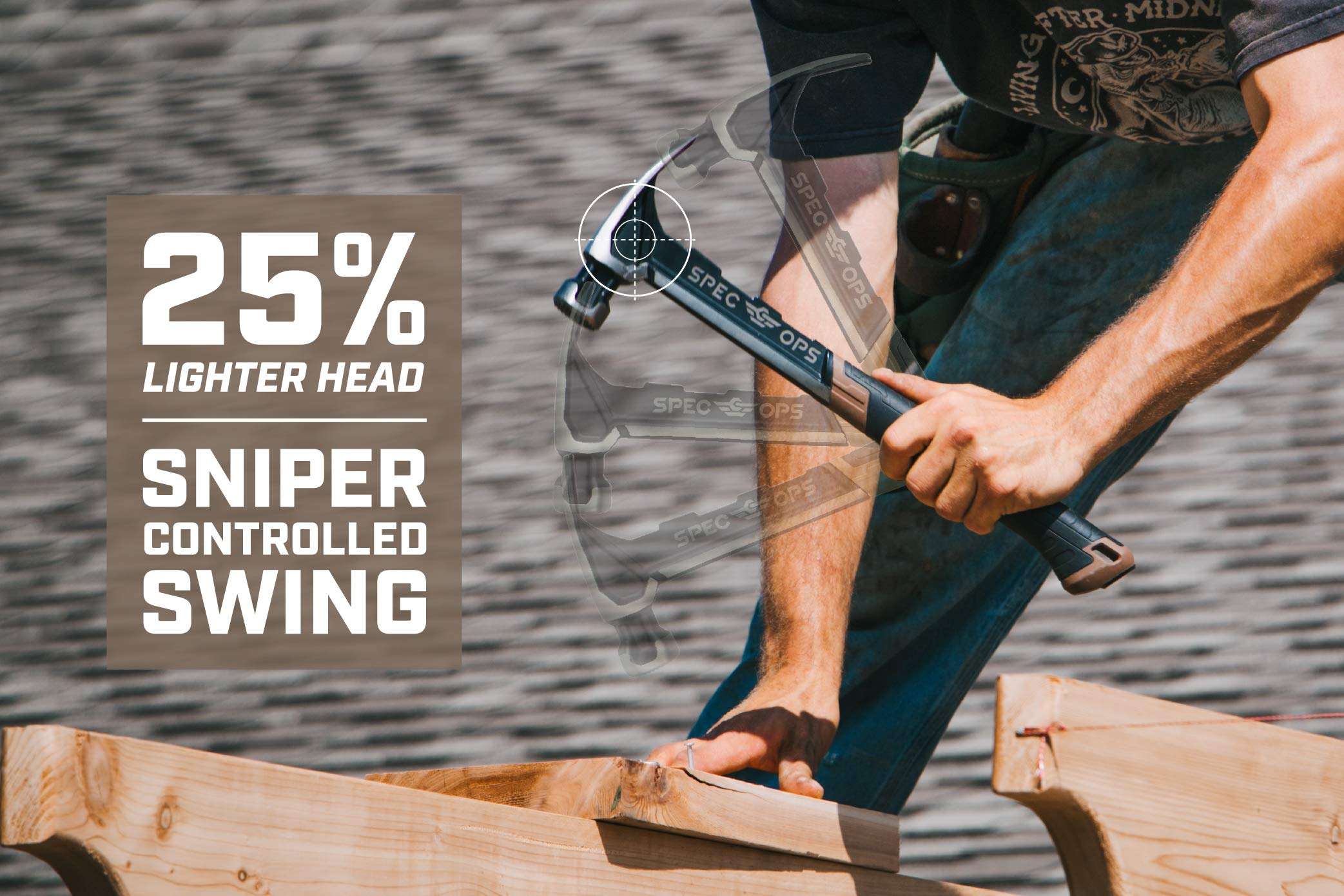 Spec Ops Tools Father's Day Gifts for Dad 20 oz Nailing Hammer, 10" Nail Puller Cats Paw Pry Bar, Donated to Veterans 5