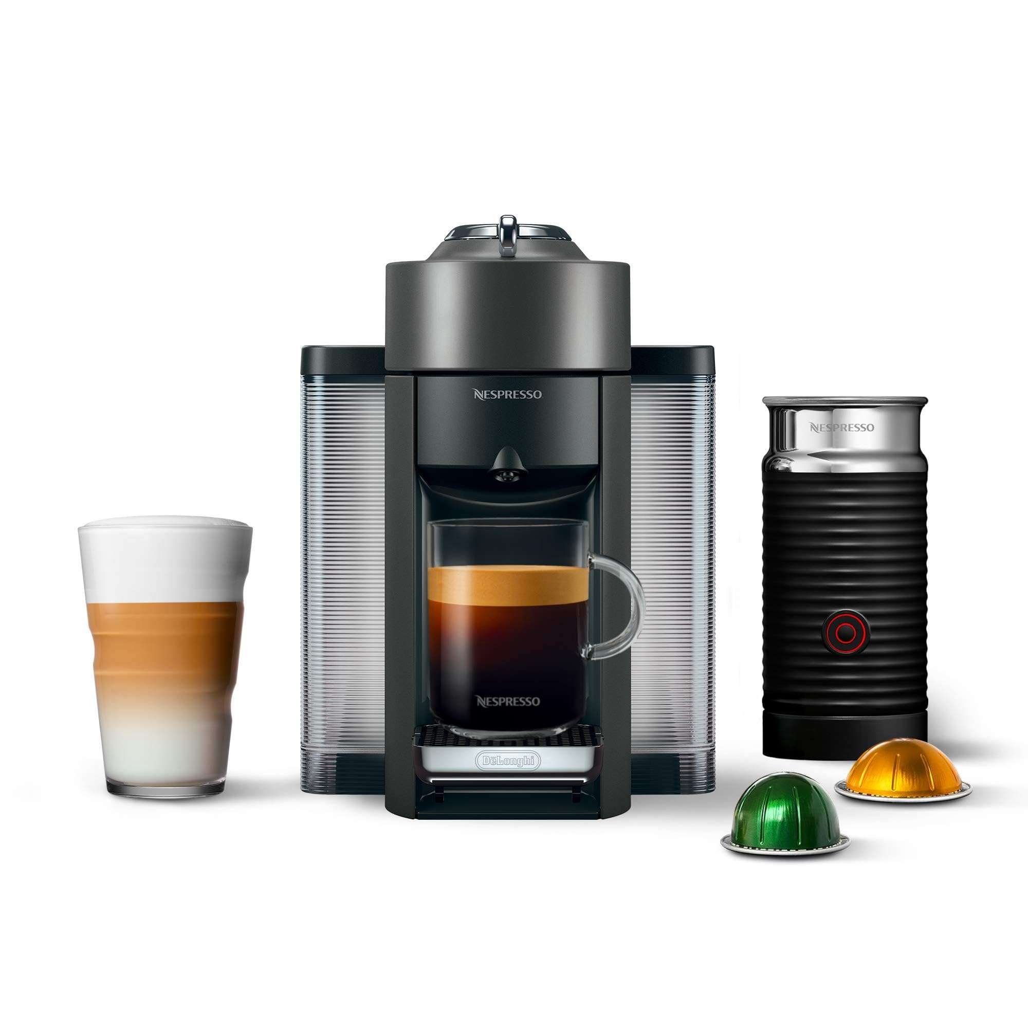 Nespresso Vertuo Coffee and Espresso Machine by De'Longhi with Milk Frother, 1000 Milliliters, Graphite Metal 1