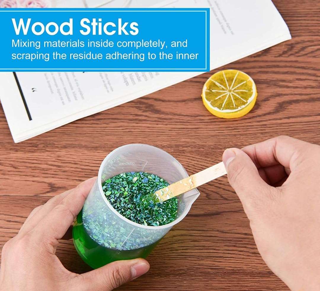 SPYLX Plastic Measuring Cups Graduated Epoxy Resin Mixing Cups, Small Beaker, Plastic Measuring Cup for Epoxy Resin, Paint, Art Craft, Soap Candle Tumbler Making (1, 100ml) 5