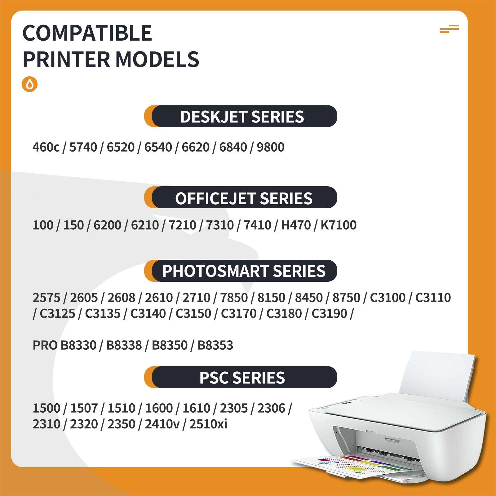 ATOPolyjet Remanufactured Cartridges Replacement for HP 95 Color Ink C8766WN CD886FN for OfficeJet 100 H470 150 6310 7210 7410 DeskJet 6940 6980 PhotoSmart C3180 375 2610 8150 PSC 1510 Printer 3