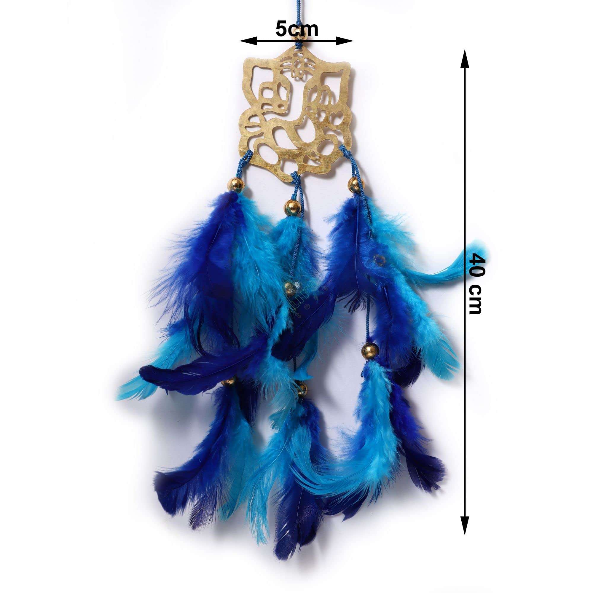 Good Aura Store Dream Catcher for Car Hanging - Hanging Items for Car Decoration for Positive Vibes - Car Decorative Accessories (Pack of 1, 5LX40Hcm, Sky & Blue 4