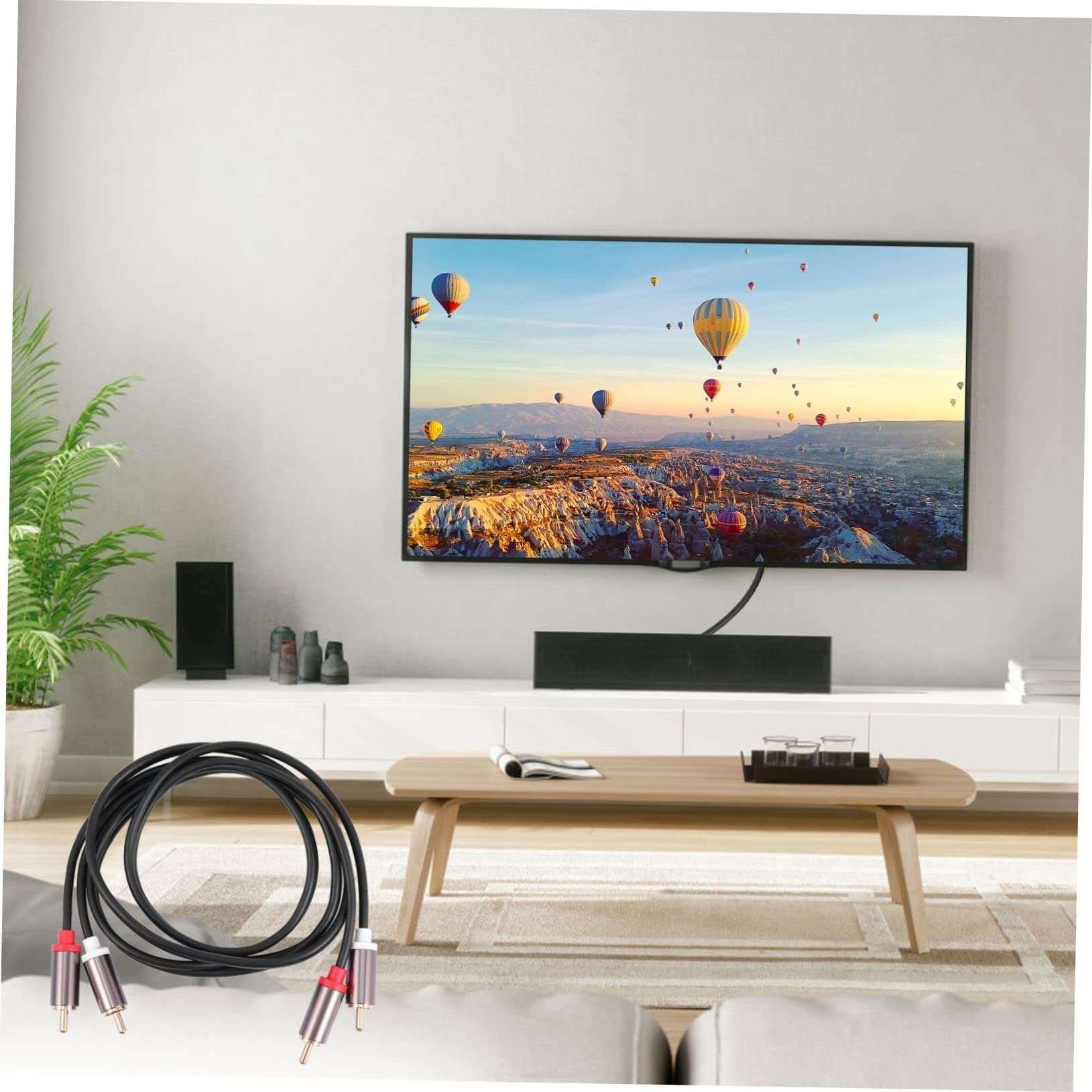 OSALADI 2 2 Audio Cable Adapter Cable Coaxial Cable HDTV Cable Headphones Adapter Cable for HDTV Headphone Adapters Male Stereo Cable Conversion Cable Male Audio Adapter Copper Conductor 6