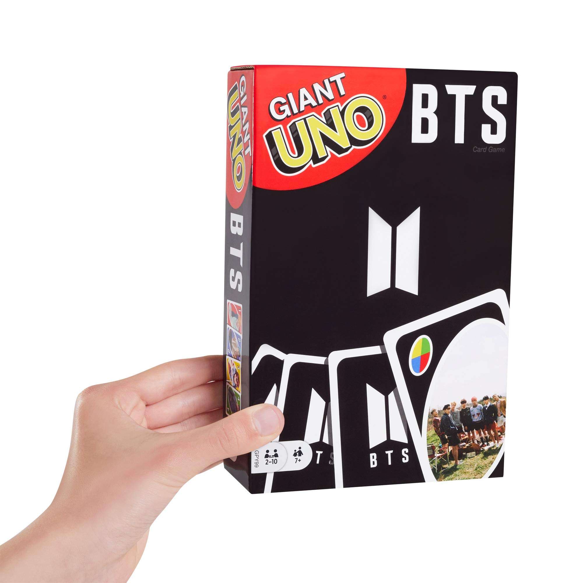 Mattel Games Giant UNO BTS Card Game with 108 Cards Based on BTS Global Superstars Global Boy Band, Gift for Boys and Girls Age 7 Years & Older 6
