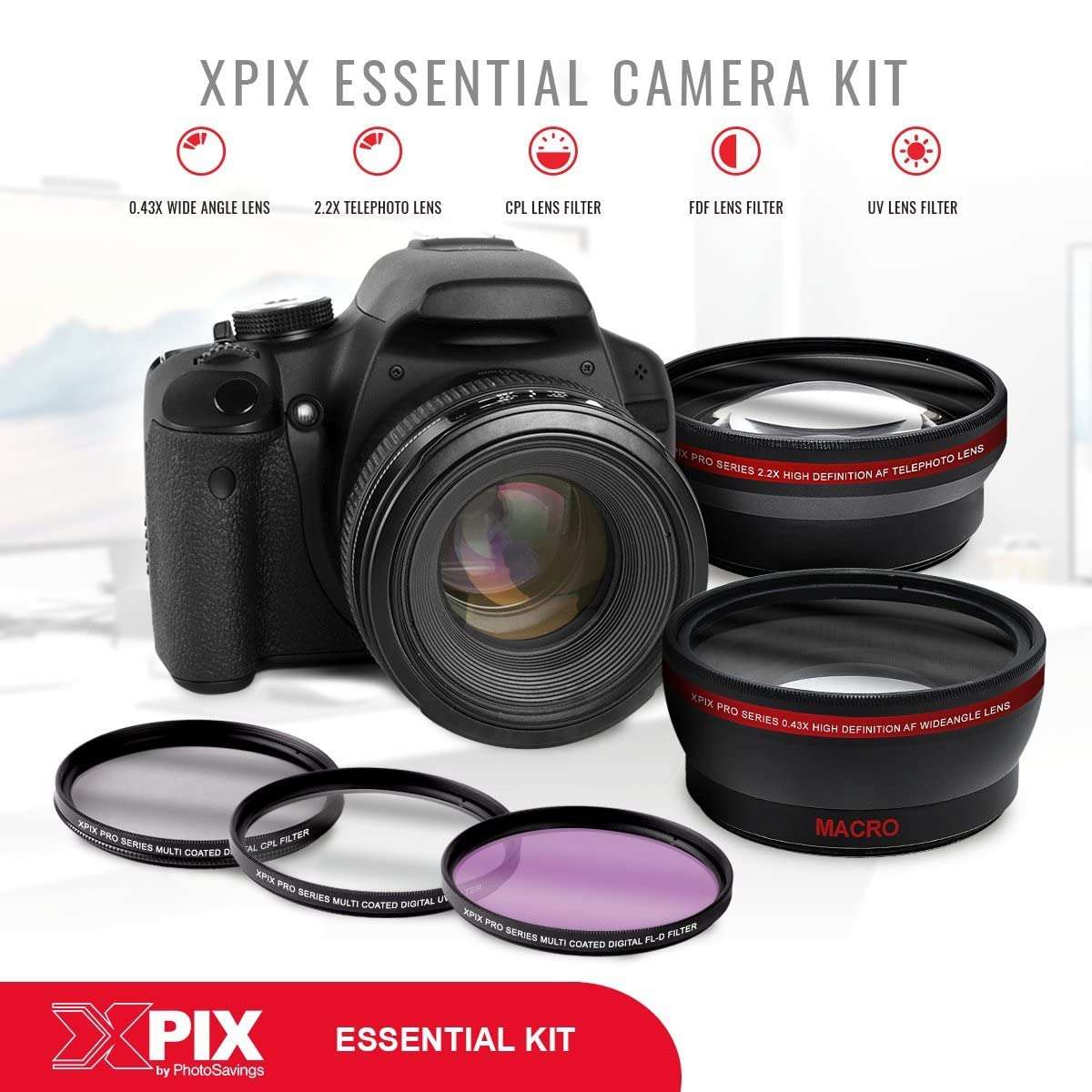 Canon EOS 77D for Dummies + Deluxe Accessory Bundle with Xpix Tripods, Lenses, Filters, 32GB, Premium DSLR Bag, Replacement Battery w/Charger, Complete Cleaning Kit, More 5