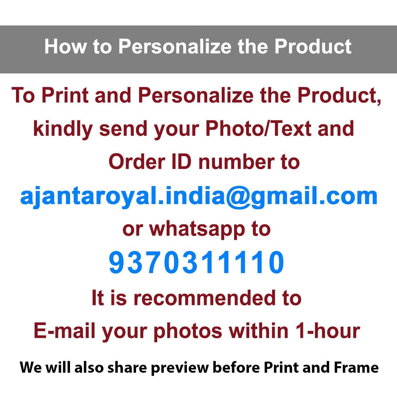 AJANTA ROYAL Personalized Collage Photo Frames for Walls Decoration (8" x 12" Inch, Black) 2