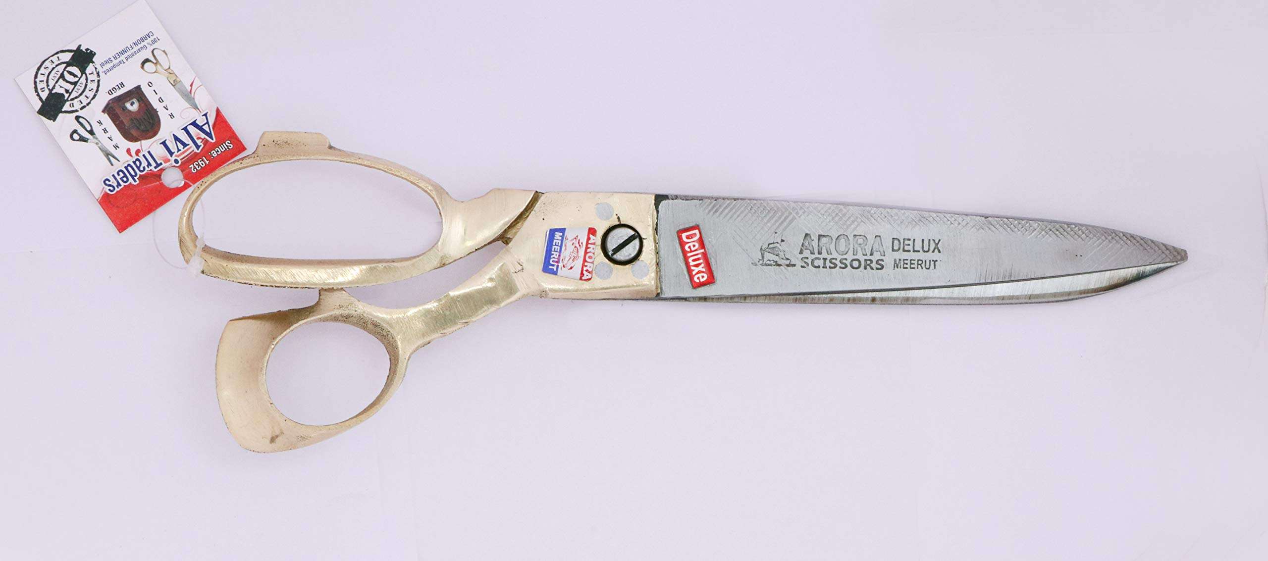 ALVI Tailor Brass Scissor Right Handed 10" for Men and Women Cutting Fabrics