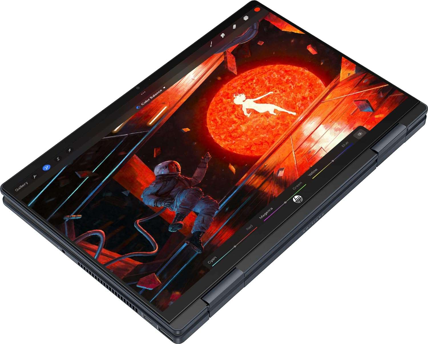 HP Pavilion x360 2-in-1 Laptop (14" FHD Touchscreen, Intel 6-Core i3 (> i5-1235U), 8GB RAM, 512GB SSD, Active Stylus) for Creator, Streaming, Traveling, Long Battery Life, Webcam, Win 11 Pro, Blue 3