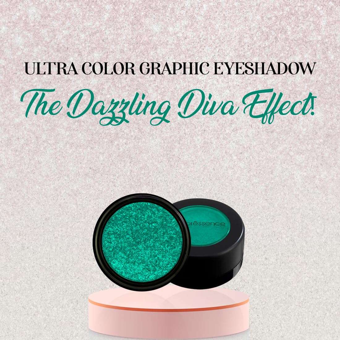 Coloressence Ultra Graphic Eyeshadow | 14 Shimmery Eyeshadow Shades With Glittery Effect | Long Lasting and Crease Resistant Finish | Eyeshadow Brush FREE - Emerald Elan 3