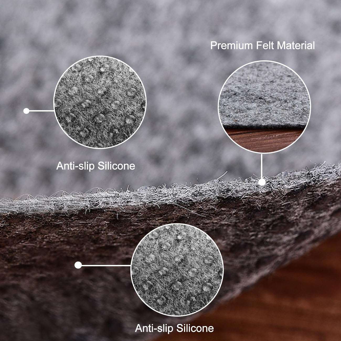 Ultra Strong Anti-Slip Rug Felt Pad 2 x 4 ft Non Slip Area Gripper + Non Slip Grip Pad for Twin Size Mattress 4