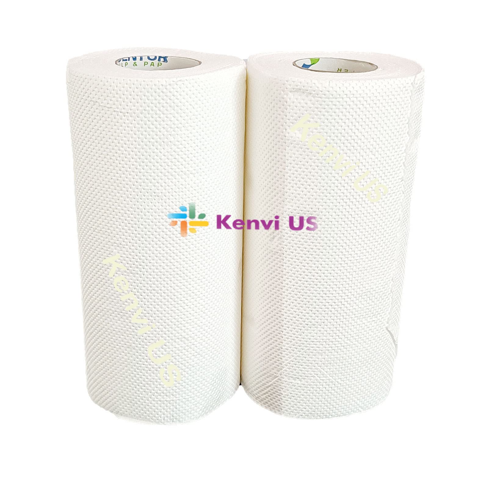 Kenvi US Reusable Kitchen Towel Roll Natural & Organic Cleaning Bamboo Cloth No Tree Paper Towels – Eco friendly and Biodegradable Pack of 1 || 04 4