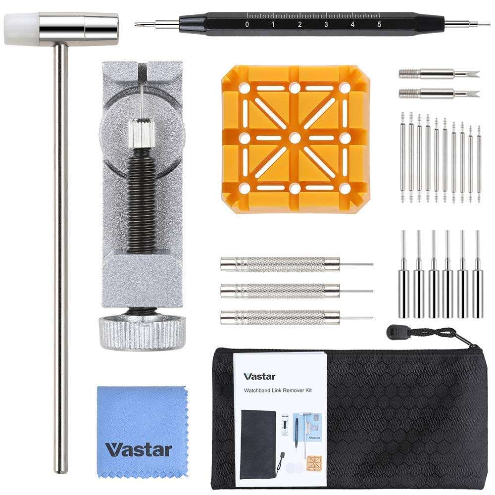 Vastar Watch Band Link Remover Tool - Watch Repair Kit, 29 Pieces Watch Link Remover Kit, Watch Band Tool