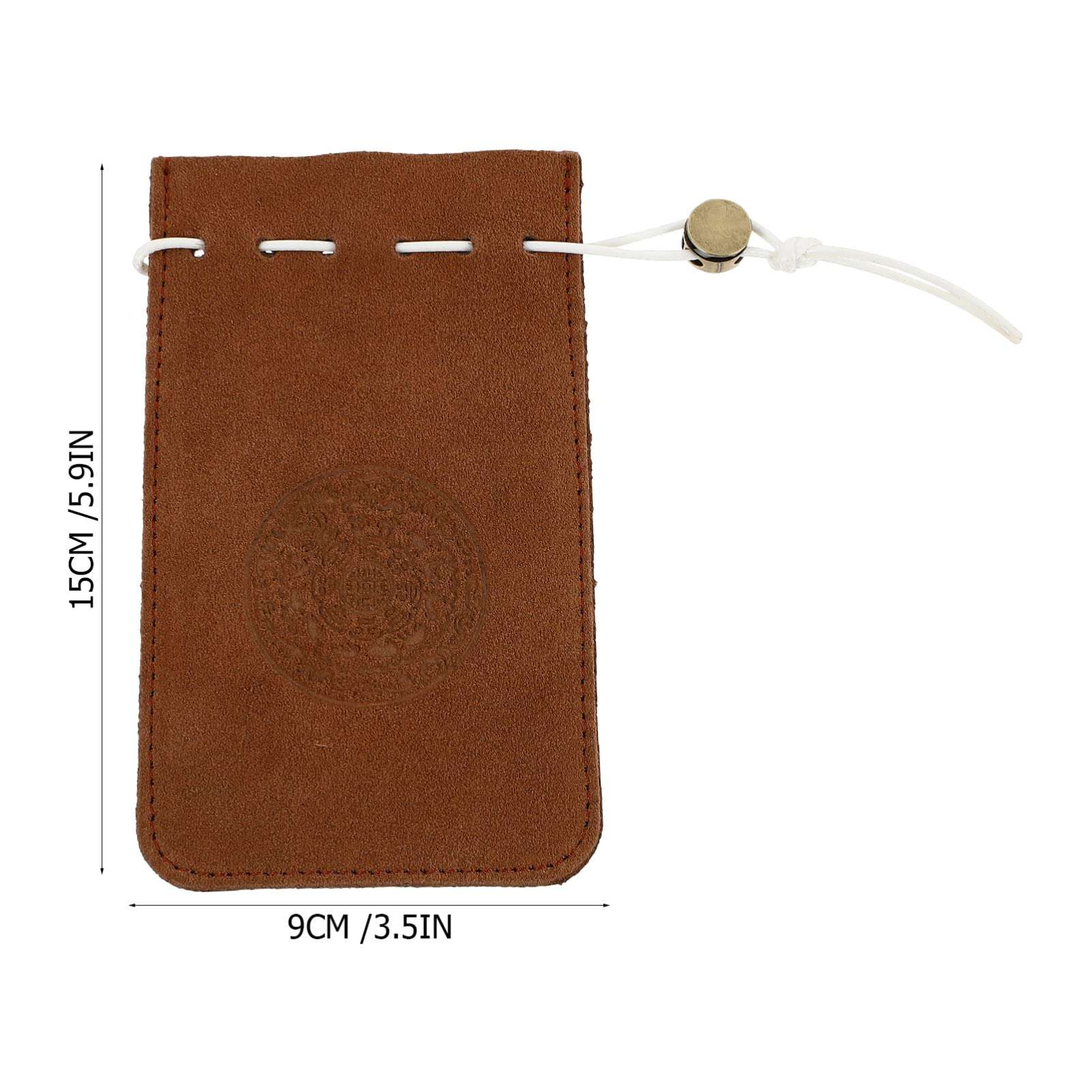 KESYOO Leather Drawstring Pouch Small Mini Retro Corn Purse Christmas Gift Wrapping Bags for Jewelry Storage Gift Wrapping Chocolate 3