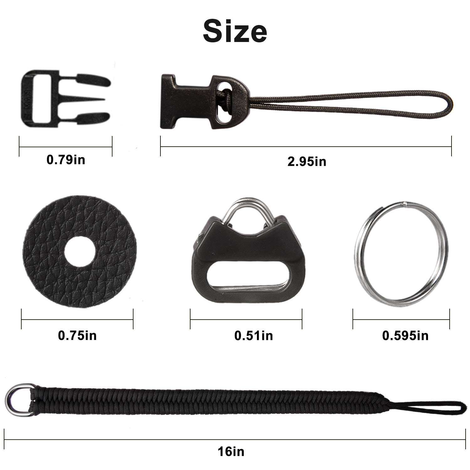 TAKHRWOD Camera Wrist Strap,1Pack Adjustable Nylon Camera Hand Strap,for GoPro,DSLR,Fuji,Canon and Mirrorless Cameras Photographers Quick Release,Paracord (forest camouflage) 6