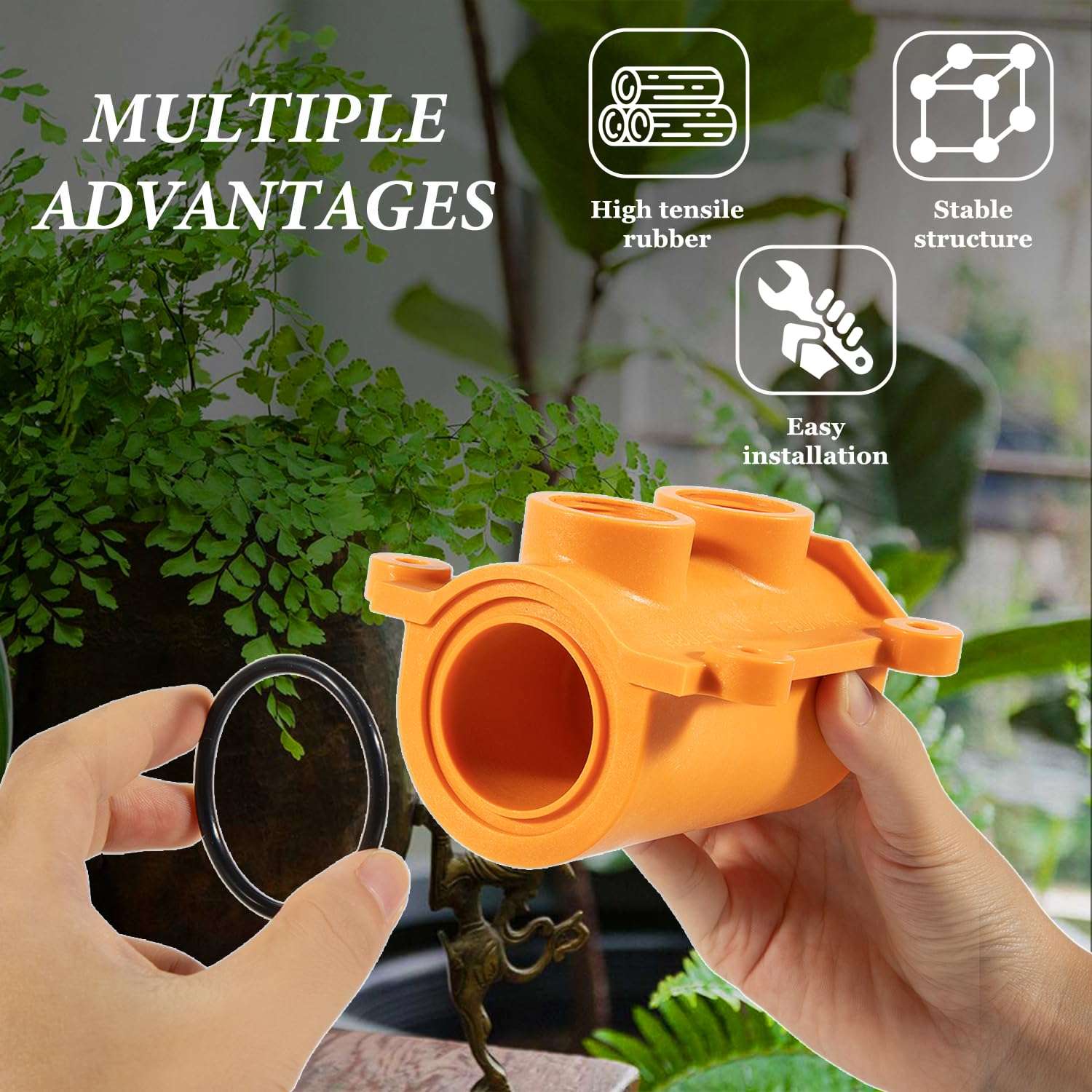 Ezbzyz RK1-350BOF Blow Out Flush - Fittings and O-Rings - Lawn & Garden Repair Kit - For 1" Wilkins 350 350XL Series Double Check Backflow 6