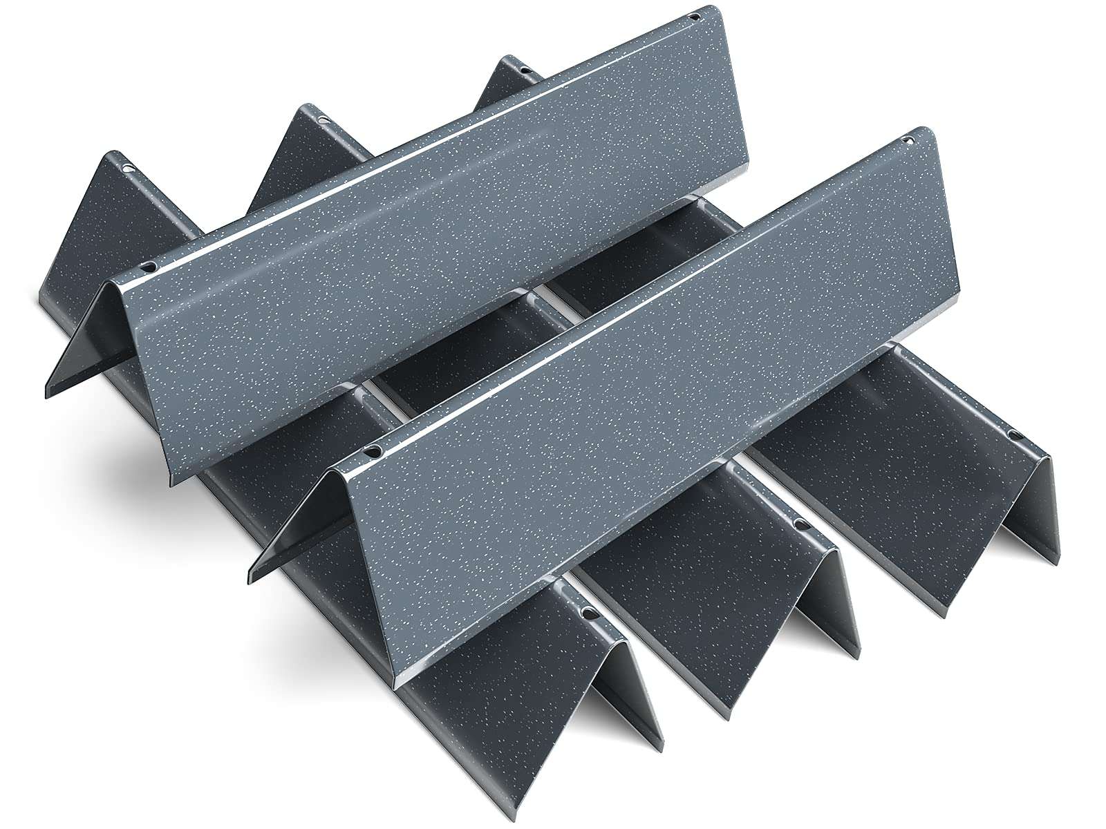 Hisencn 7636 Flavorizer Bars for Weber Spirit 300 Series E310 E320 E330 S310 S320 S330, 15.3 Inches Porcelain Enameled Flavor Bars Heat Plate for Weber 46410674 46510001 1