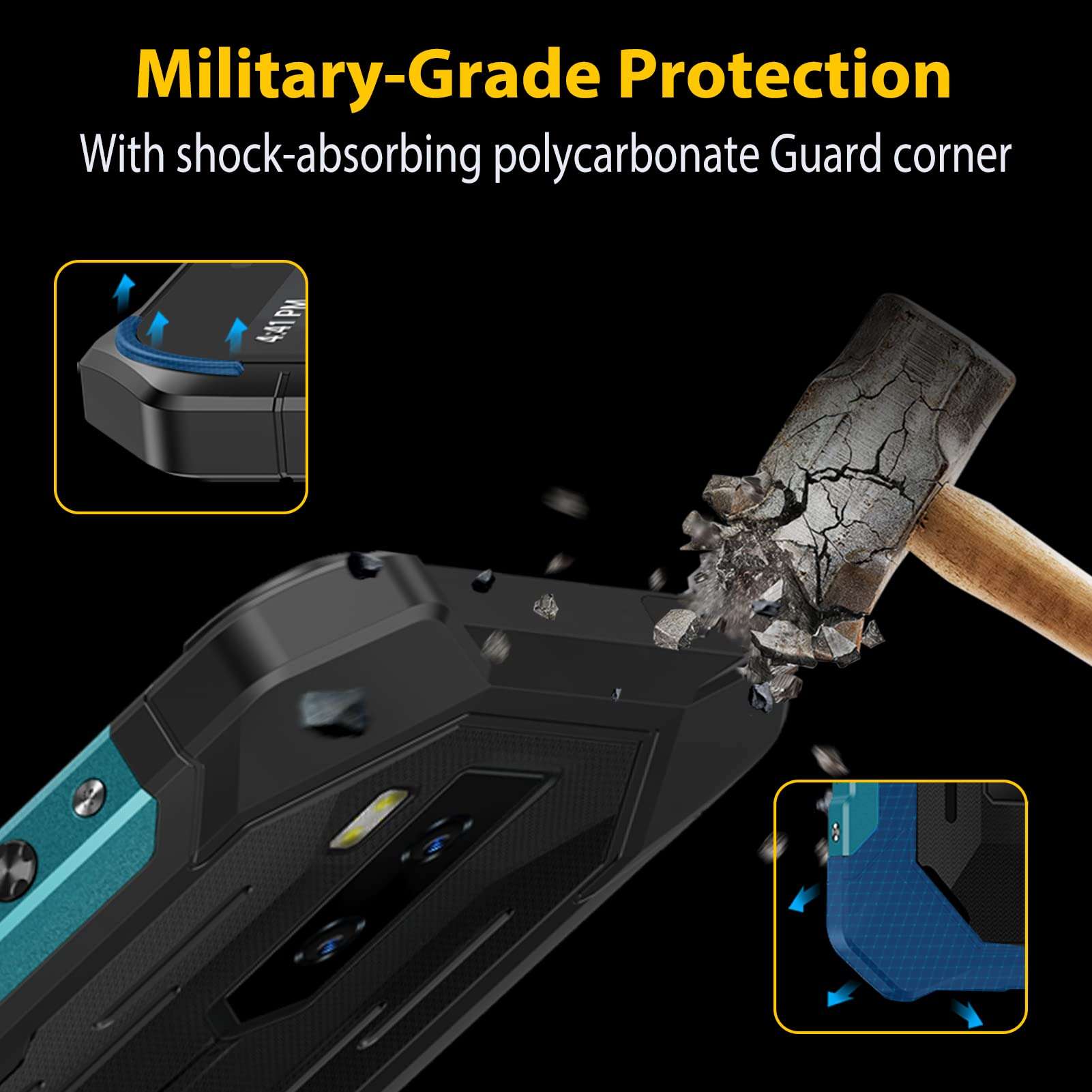 Ulefone 5G Unlocked Phones, Note 18 Ultra, Blue 4