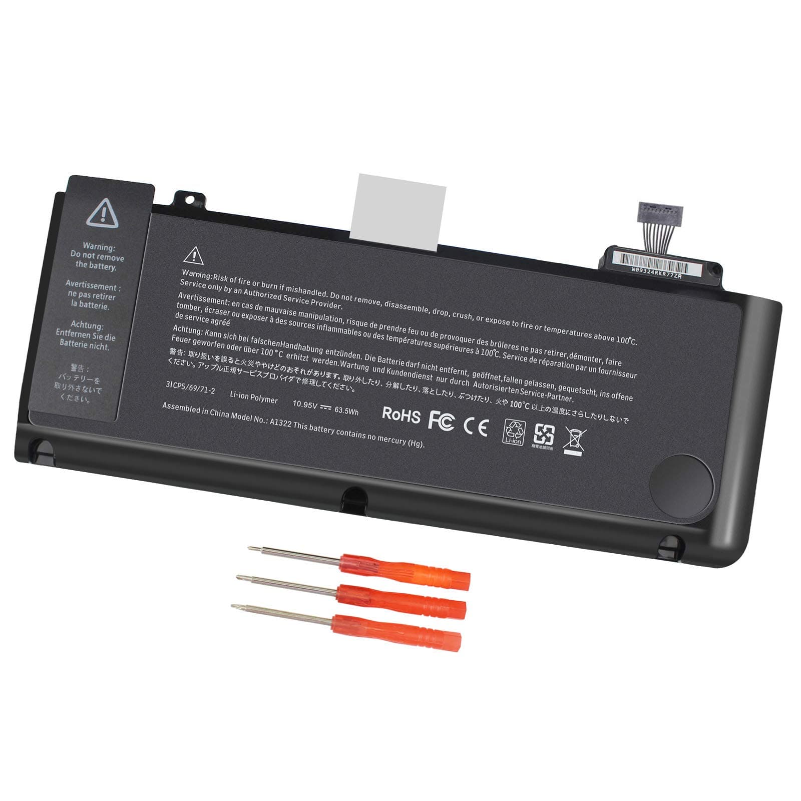 A1322 A1278 Battery for MacBook Pro Battery 13 inch Mid 2012 2010 2009 Early & Late 2011,661-5557 661-5229 MacBook pro A1278 A1322 Battery [12 Months Warranty] 1