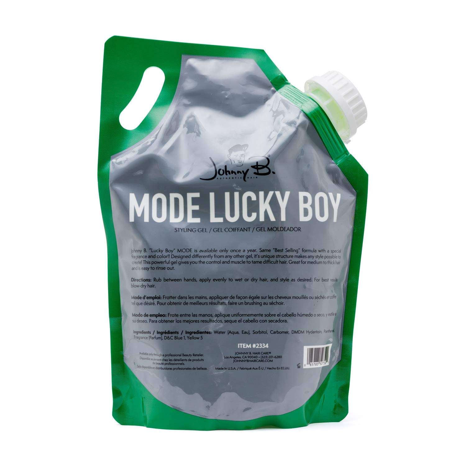 JOHNNY B. Mode Lucky Boy Hair Styling Gel 32 oz. 2