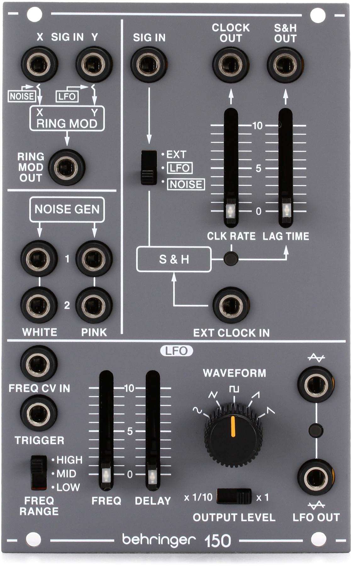 Behringer 150 RING MOD/NOISE/S&H/LFO Legendary Analog Ring Modulator/Noise/S&H/LFO Module for Eurorack 1