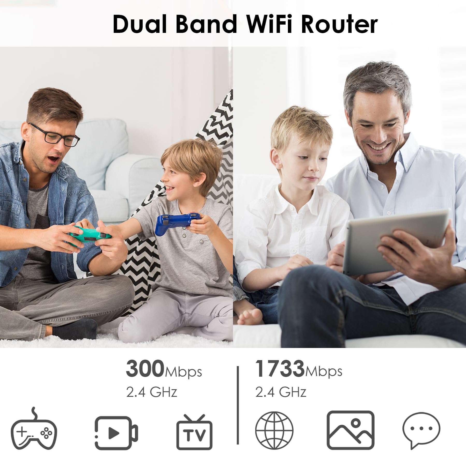 USB WiFi Adapter and WiFi Router Bundle 3