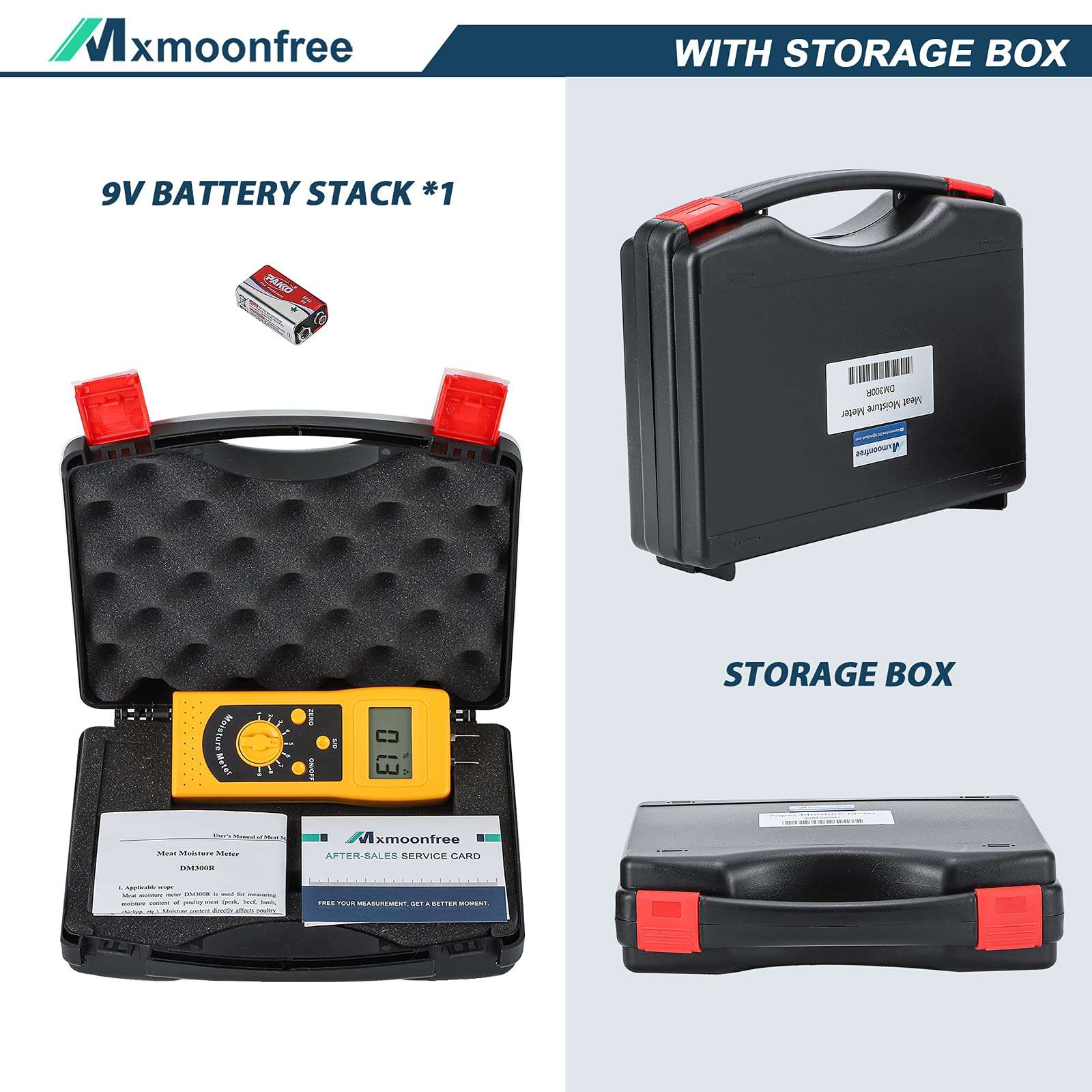 Mxmoonfree Meat Moisture Meter Portable Digital Water Injection Meat Moisture Analyzer for Poultry Pork Beef Lamb Chicken 4