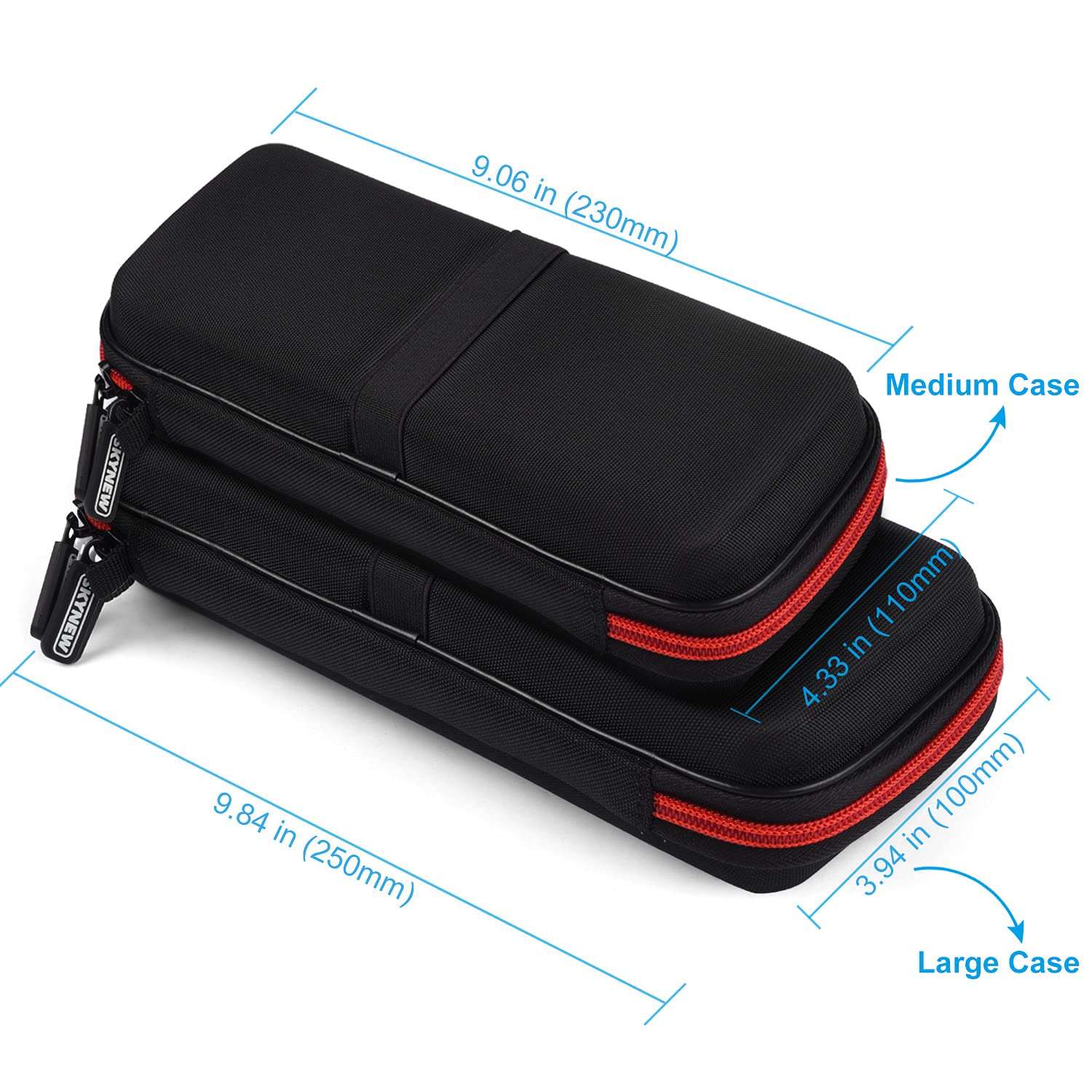 Hard Travel Case Fit for RAVPower 26800/20100/20000mAh, Anker Power Core 26800mAh/PowerCore +26800mAh, Dulla M50000 Power Bank 12000mAh, ROMOSS 30000mAh, Lab599 Tx500 Radio by SKYNEW (Large Black) 6