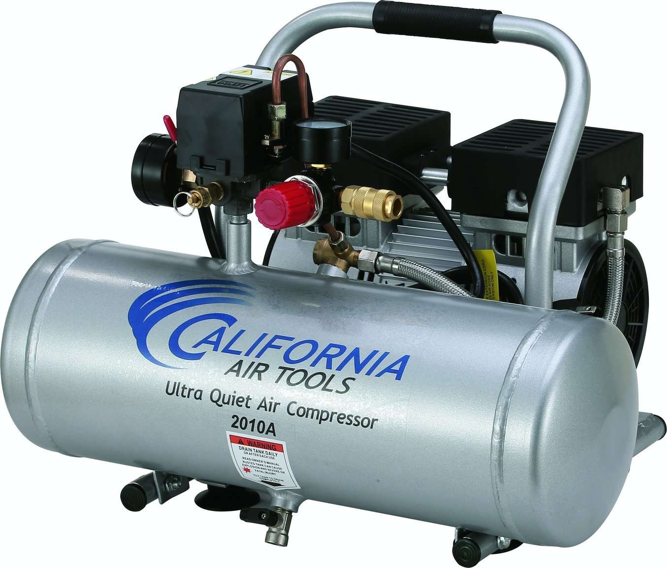 California Air Tools 2010A Ultra Quiet Air Compressor + Estwing E1450PVCR 1/4" x 50' PVC / Rubber Hybrid Air Hose Bundle 3