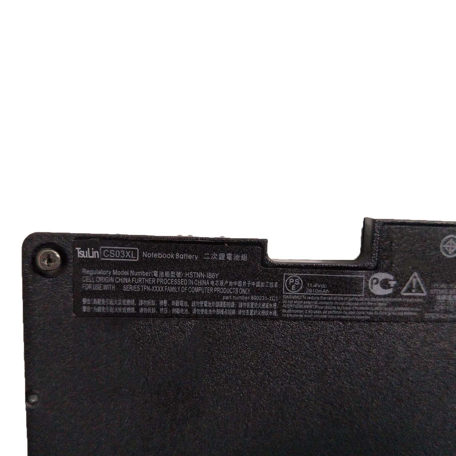 TsuLin CS03XL Laptop Battery Compatible with HP Elitebook 745 755 840 850 G3 G4 ZBook 15U G3 G4 Series HSTNN-IB6Y 800231-1C1 11.4V 46.5Wh 3910mAh 2