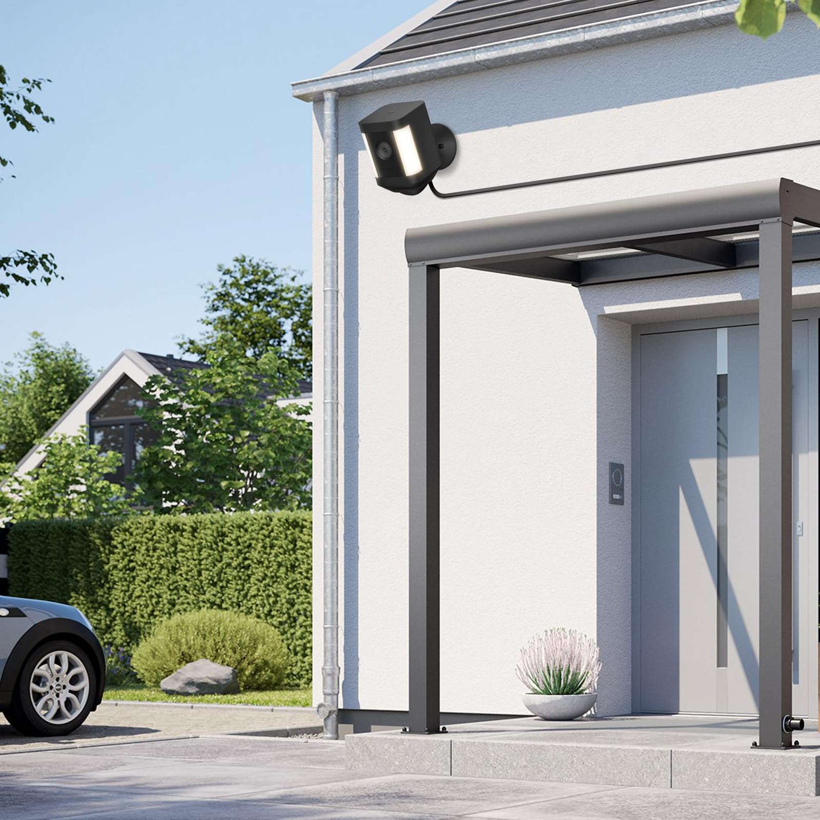 ALERTCAM Weatherproof Power Cord for Spotlight Cam Plus/Pro (Battery), 25ft USB-C Outdoor Charging Cable for Continuous Camera Power Supply, Black 6